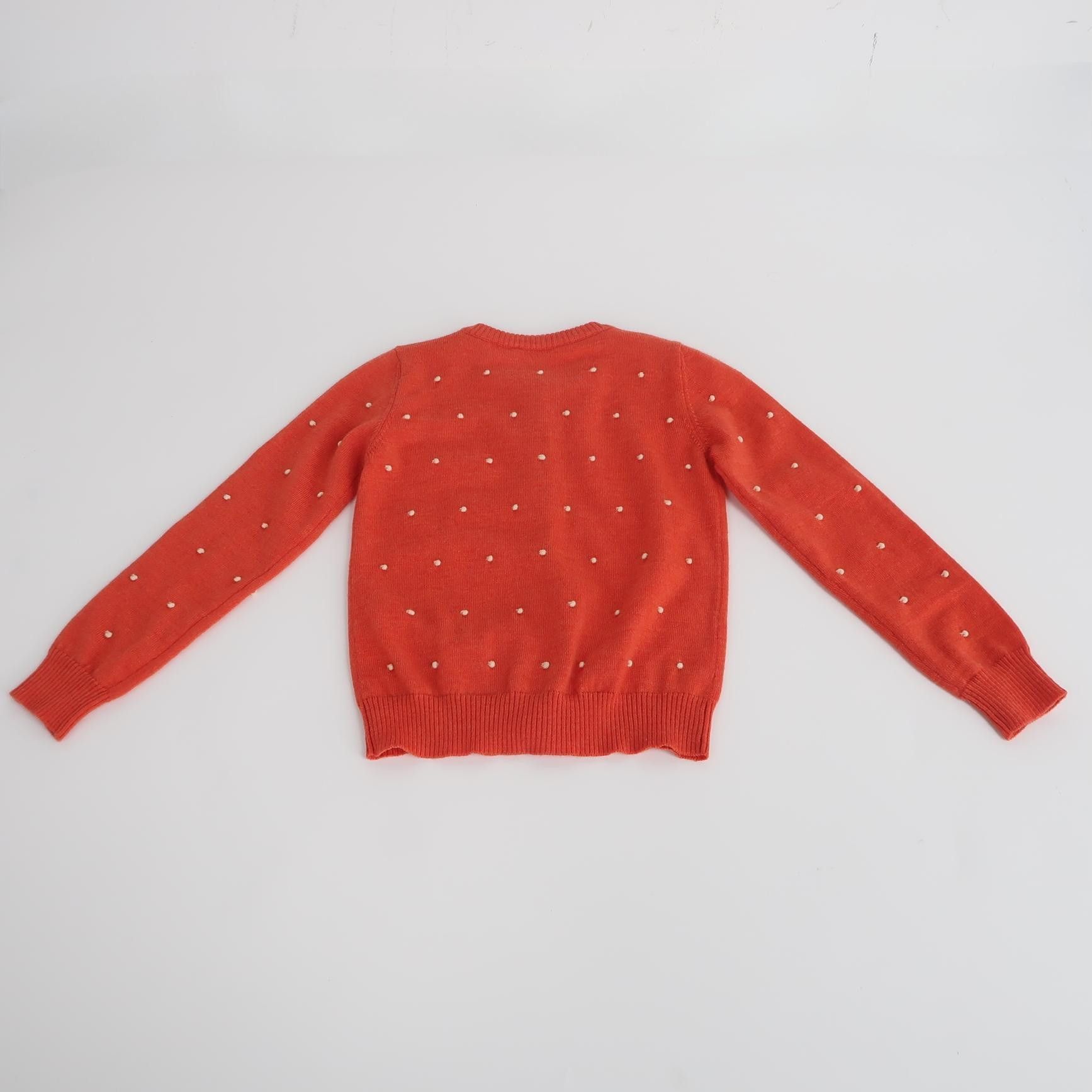 Gucci Gucci Kids Red Polka Dot Wool Cardigan 4Y Size XXS / US 00 / IT 34 - 3 Thumbnail