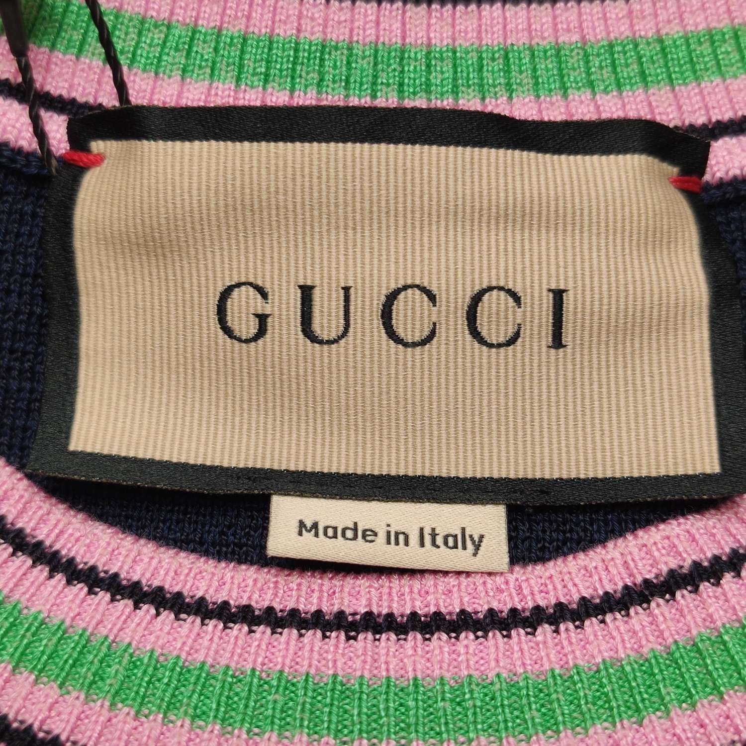 Gucci Gucci S Size Color-Block Crew Neck Cotton Sweater Size S / US 4 / IT 40 - 9 Thumbnail