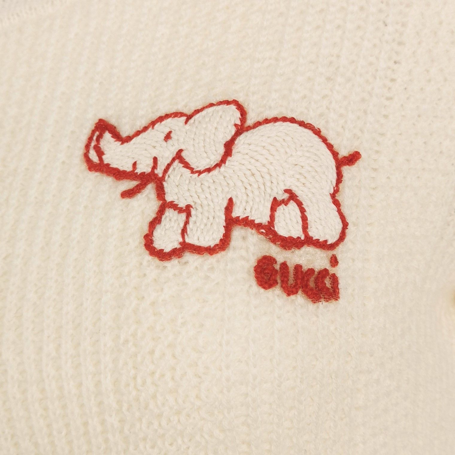 Gucci Gucci XS Wool Crewneck Sweater with Elephant Size XS / US 0-2 / IT 36-38 - 5 Thumbnail