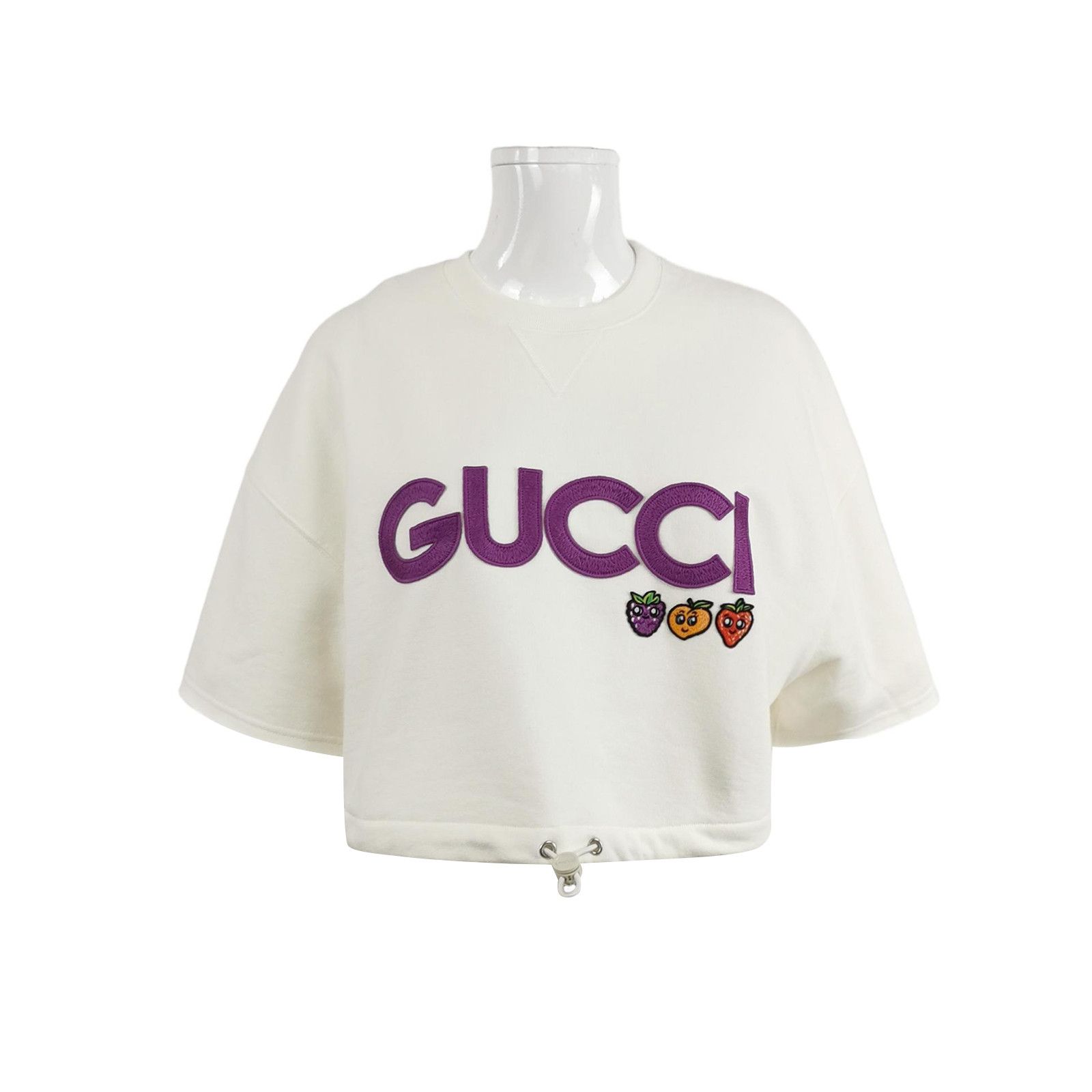 Gucci Gucci XS Cotton Logo Crew Neck T-Shirt Size XS / US 0-2 / IT 36-38 - 2 Thumbnail