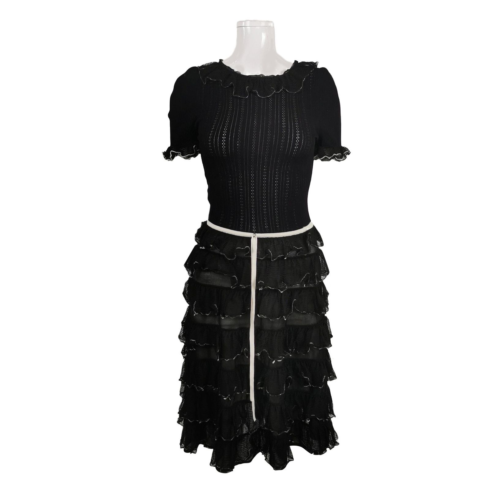 Gucci Gucci Silk Lace Tie Short-Sleeve Dress S Size S / US 4 / IT 40 - 2 Thumbnail