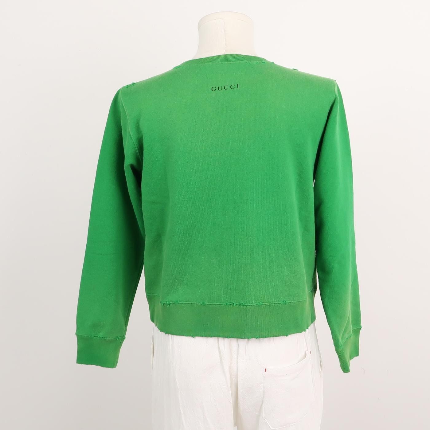 Gucci Gucci x Disney Donald Duck Print Green Sweatshirt XS Size US XS / EU 42 / 0 - 4 Thumbnail