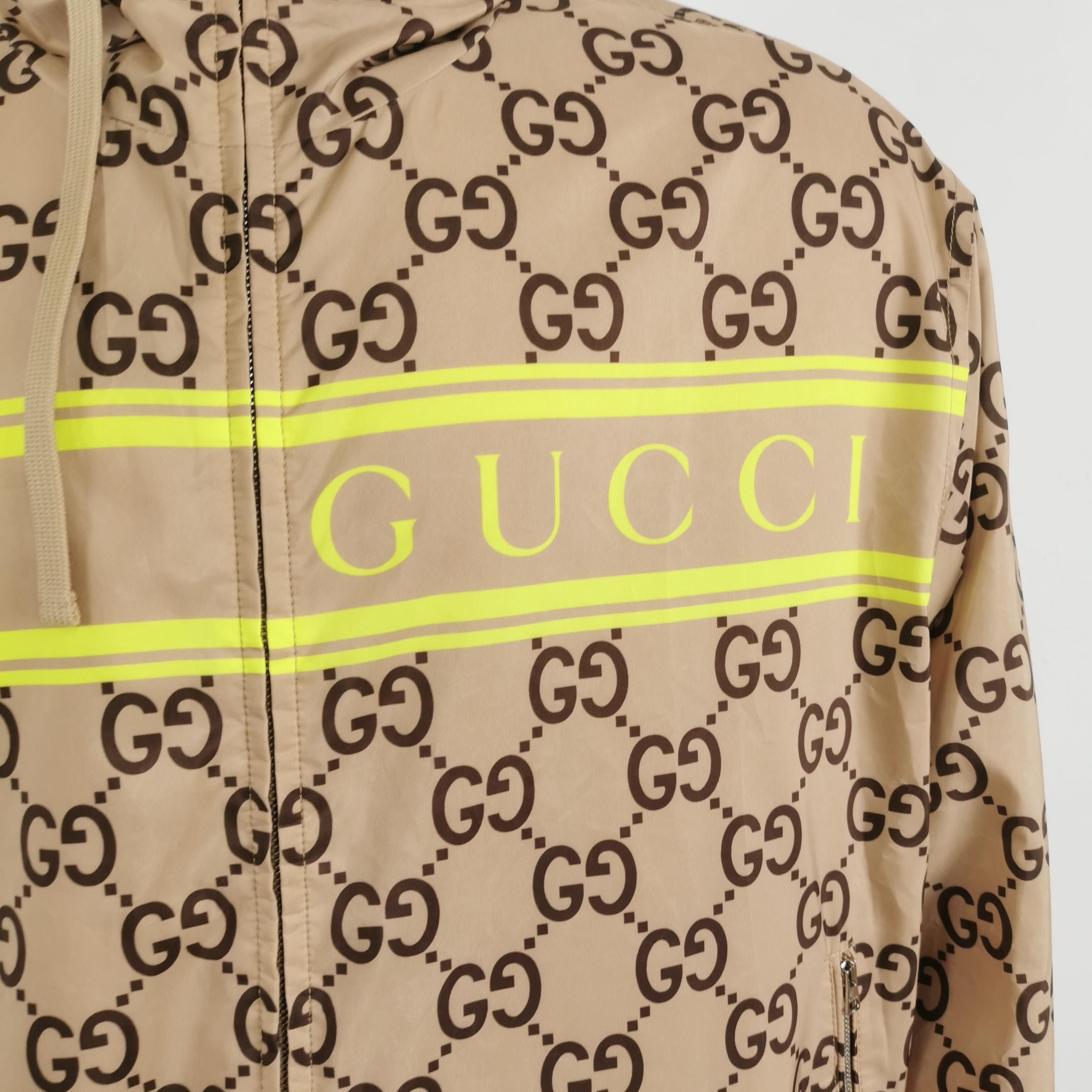 Gucci Gucci GG Monogram Logo Hooded Jacket L Size US L / EU 52-54 / 3 - 5 Thumbnail