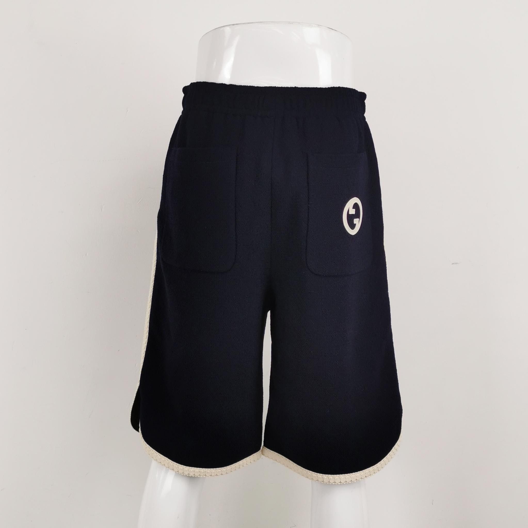 Gucci Gucci Wool Blend Interlocking GG Elastic Waist Shorts XS Size US 31 - 3 Thumbnail