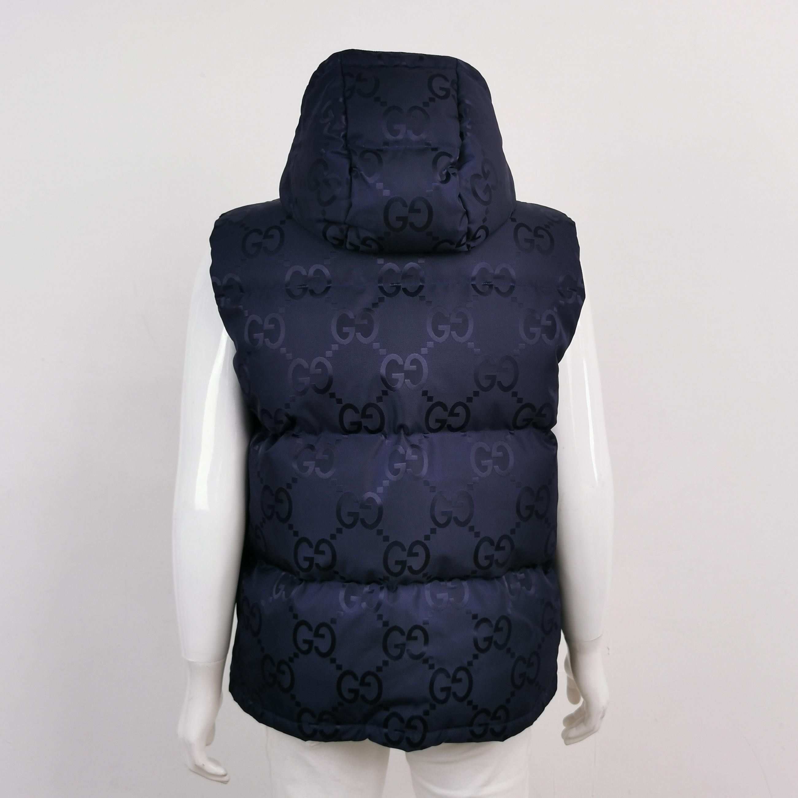 Gucci Gucci Double G Logo Hooded Zip Down Vest M Size US M / EU 48-50 / 2 - 3 Thumbnail