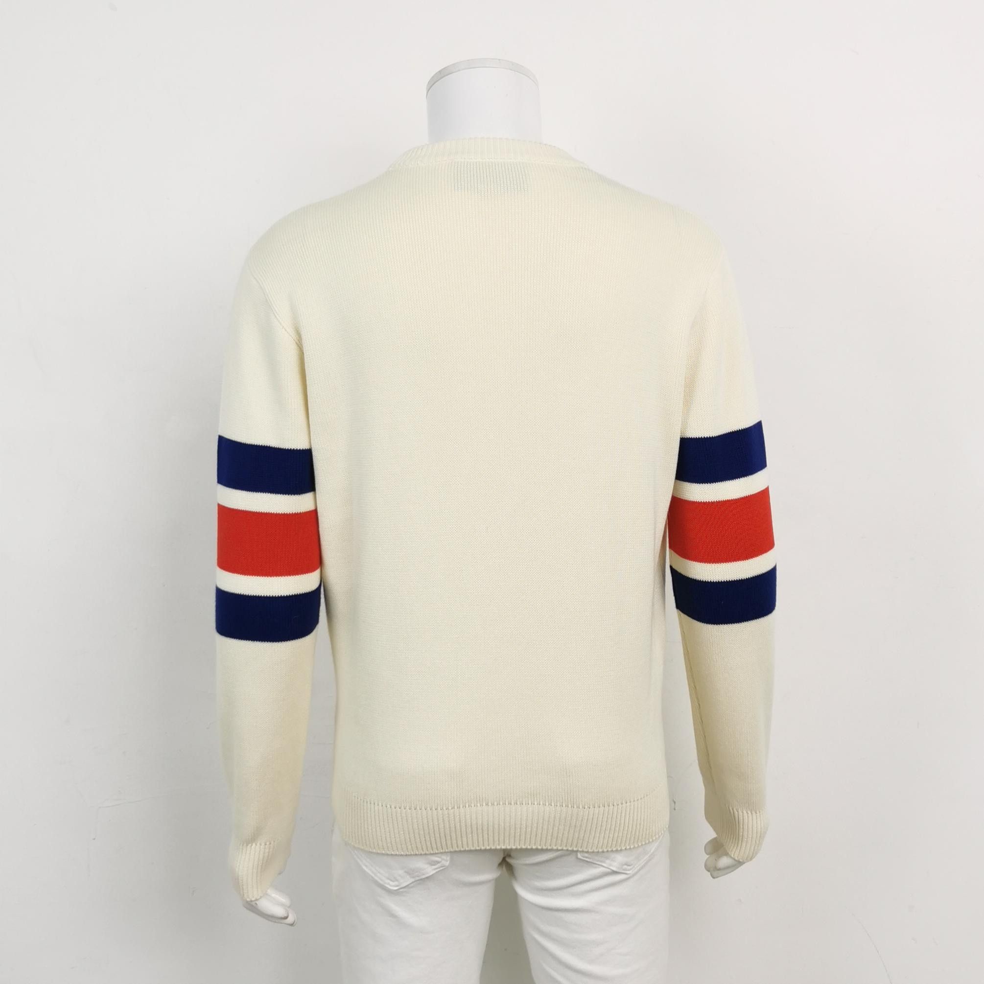 Gucci Gucci M Size Crewneck Logo Cotton Sweater Size US M / EU 48-50 / 2 - 3 Thumbnail