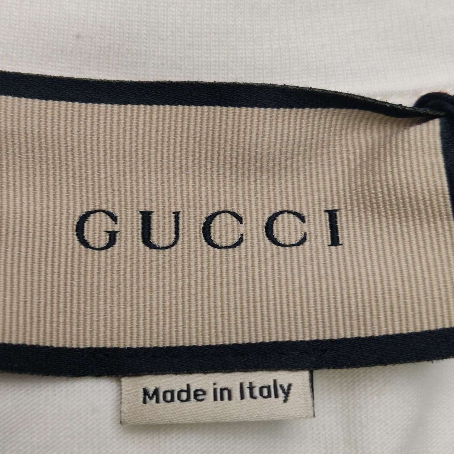 Gucci White 'Firenze 1921' Logo Short-Sleeve T-Shirt