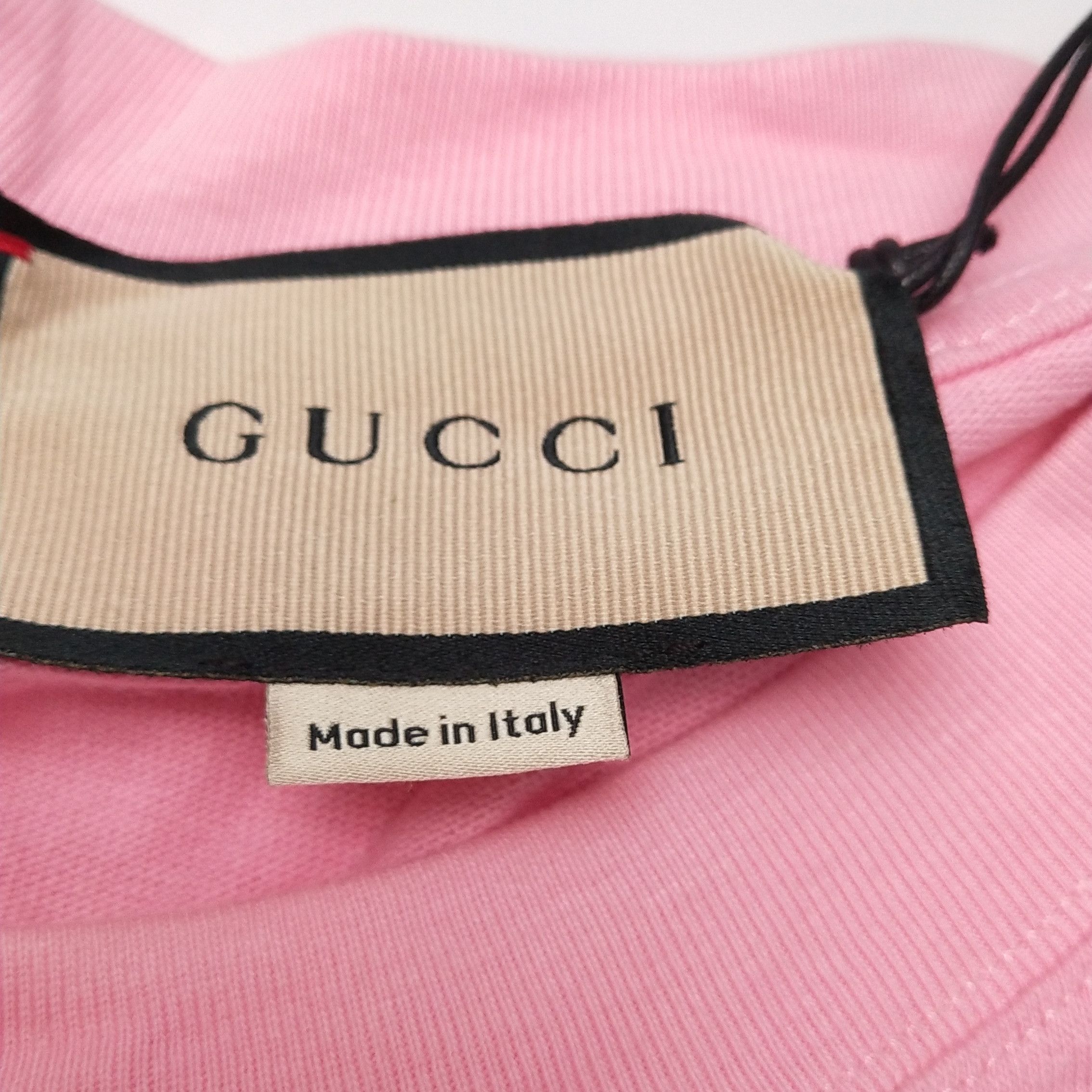 Gucci Gucci Pink Logo Print Crewneck T-Shirt XXL Size US XXL / EU 58 / 5 - 9 Thumbnail