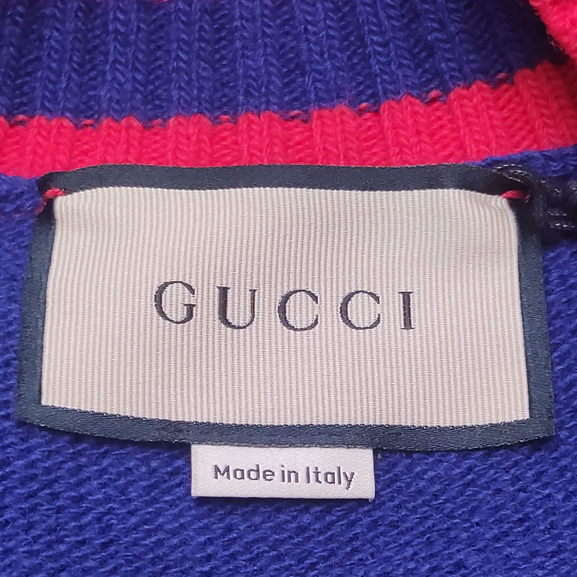 Gucci Gucci Wool V-Neck Logo Cardigan (L) Size US L / EU 52-54 / 3 - 9 Thumbnail