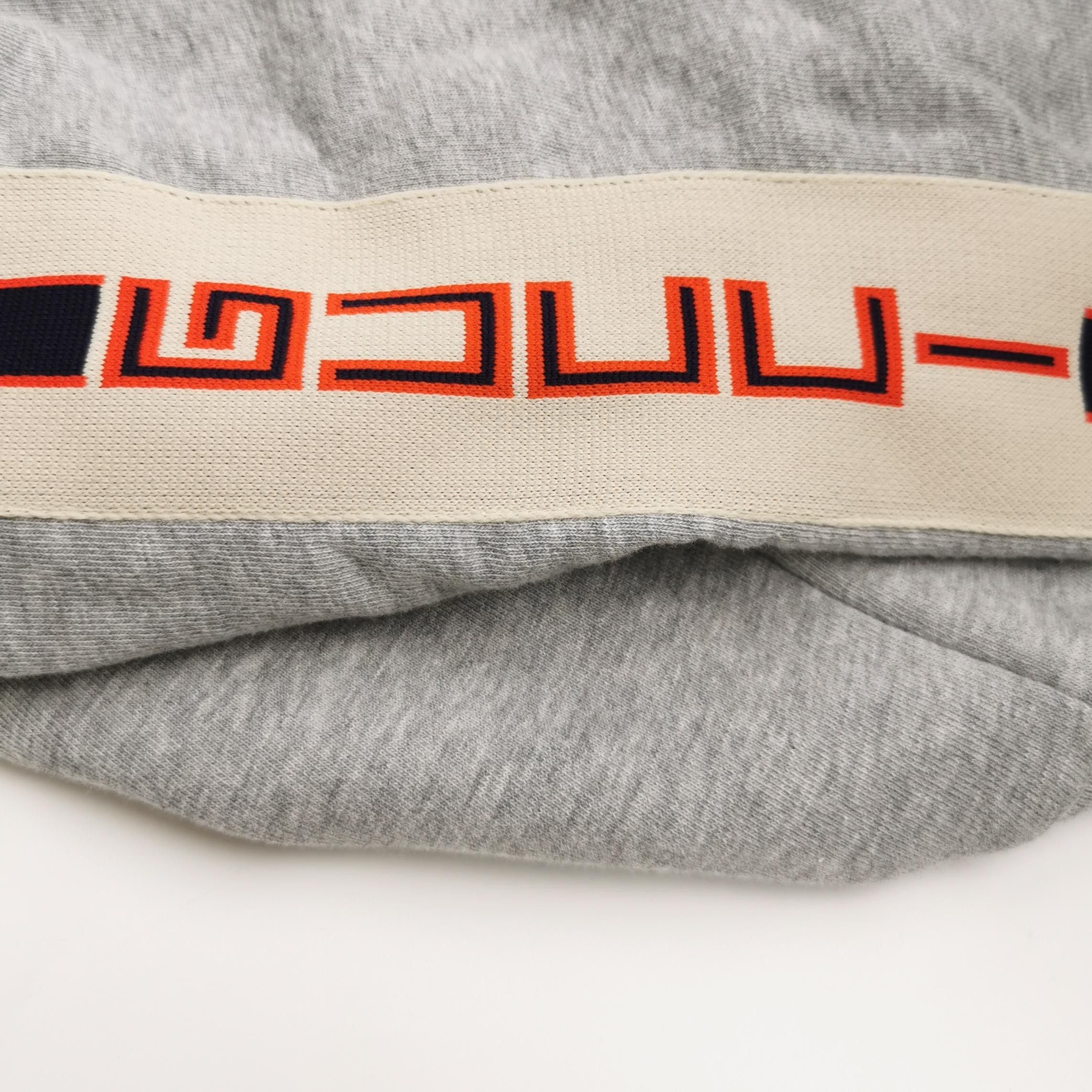 Gucci Gucci Gray Cotton Logo Hooded Jacket L Size US L / EU 52-54 / 3 - 5 Thumbnail