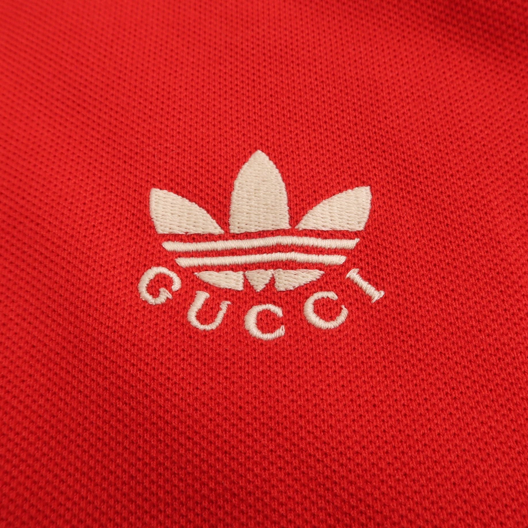 Gucci Gucci x Adidas Red Cotton Logo Polo Shirt Size US XS / EU 42 / 0 - 6 Thumbnail