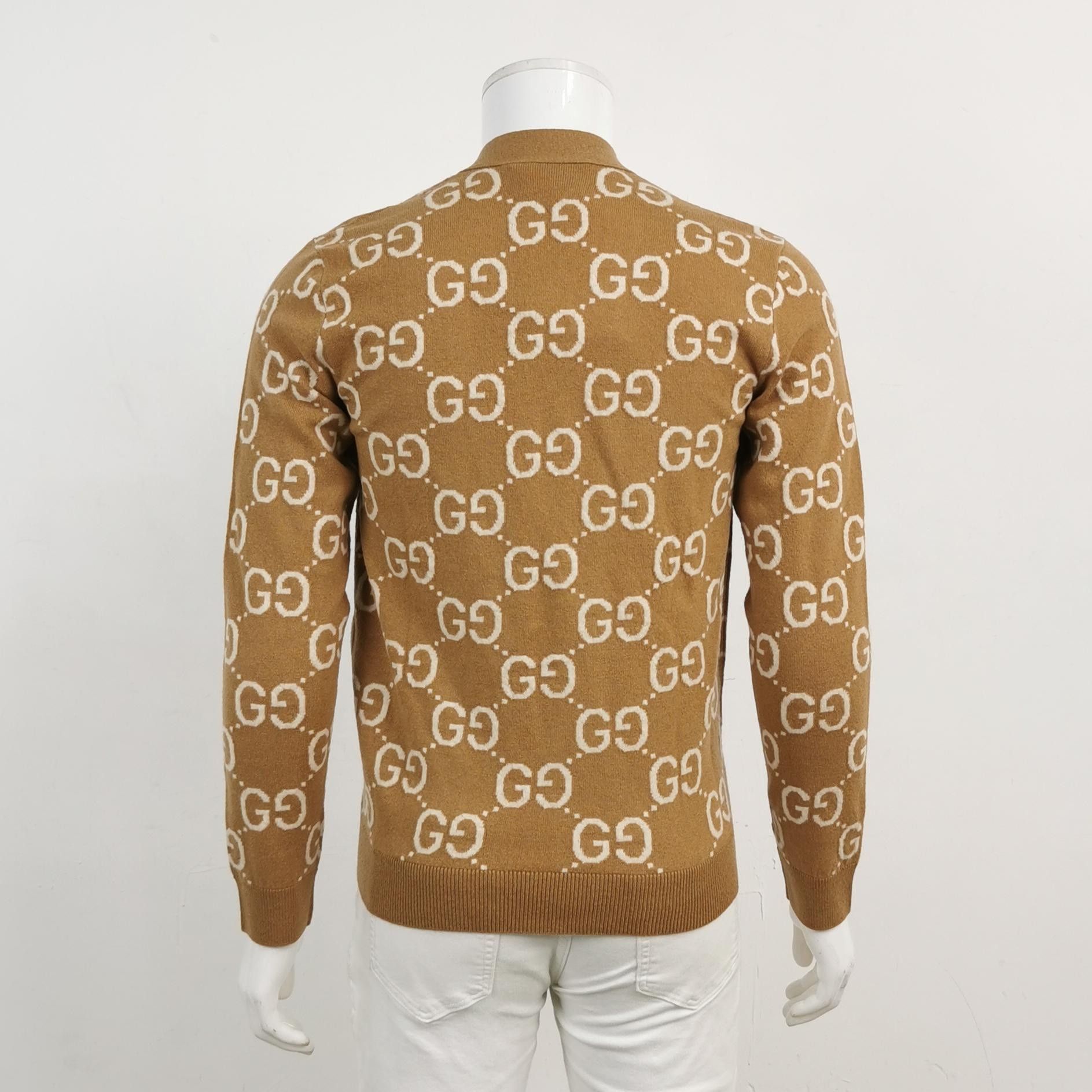 Gucci Gucci Wool Double G Monogram V-Neck Cardigan XS Size US XS / EU 42 / 0 - 4 Thumbnail