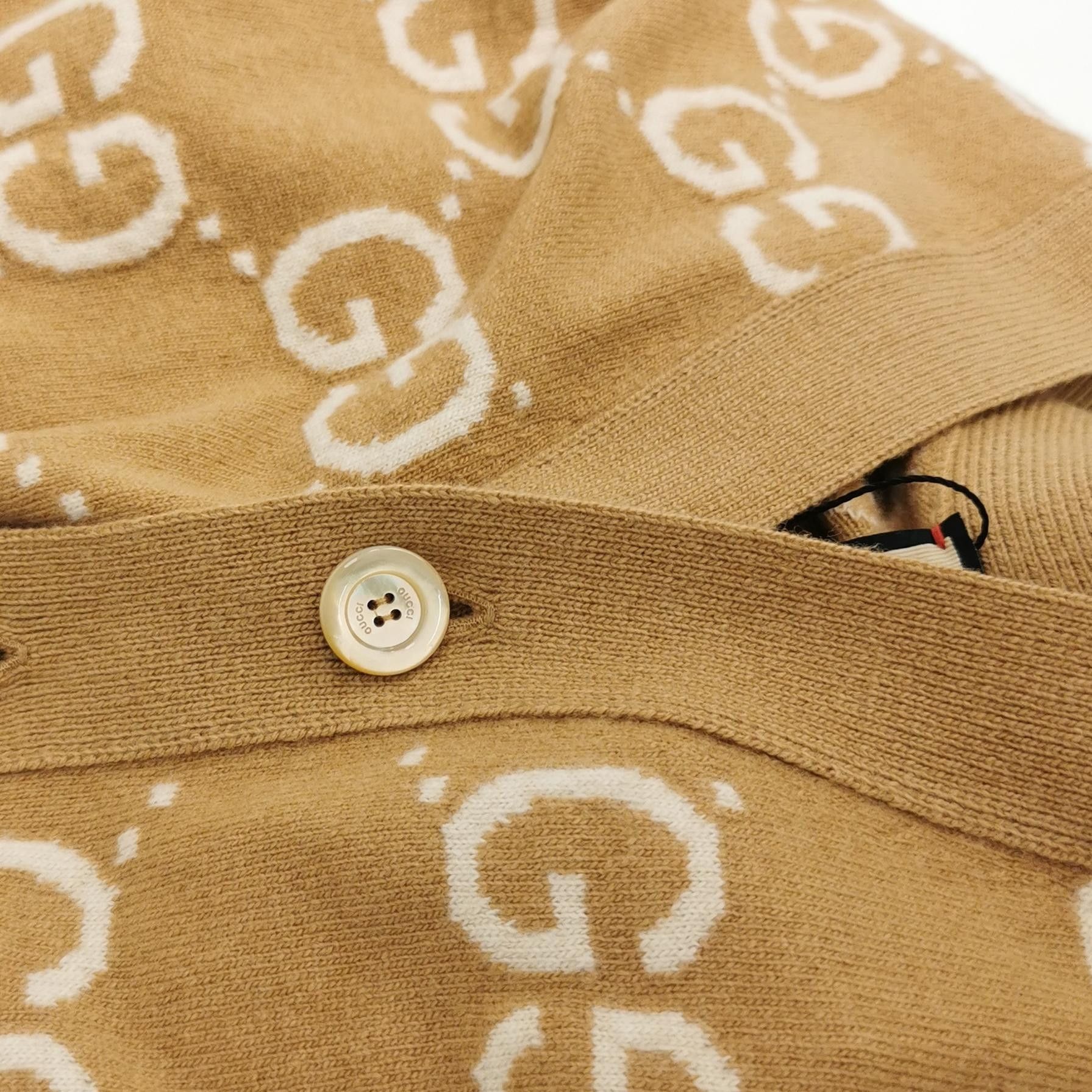 Gucci Gucci Wool Double G Monogram V-Neck Cardigan XS Size US XS / EU 42 / 0 - 5 Thumbnail