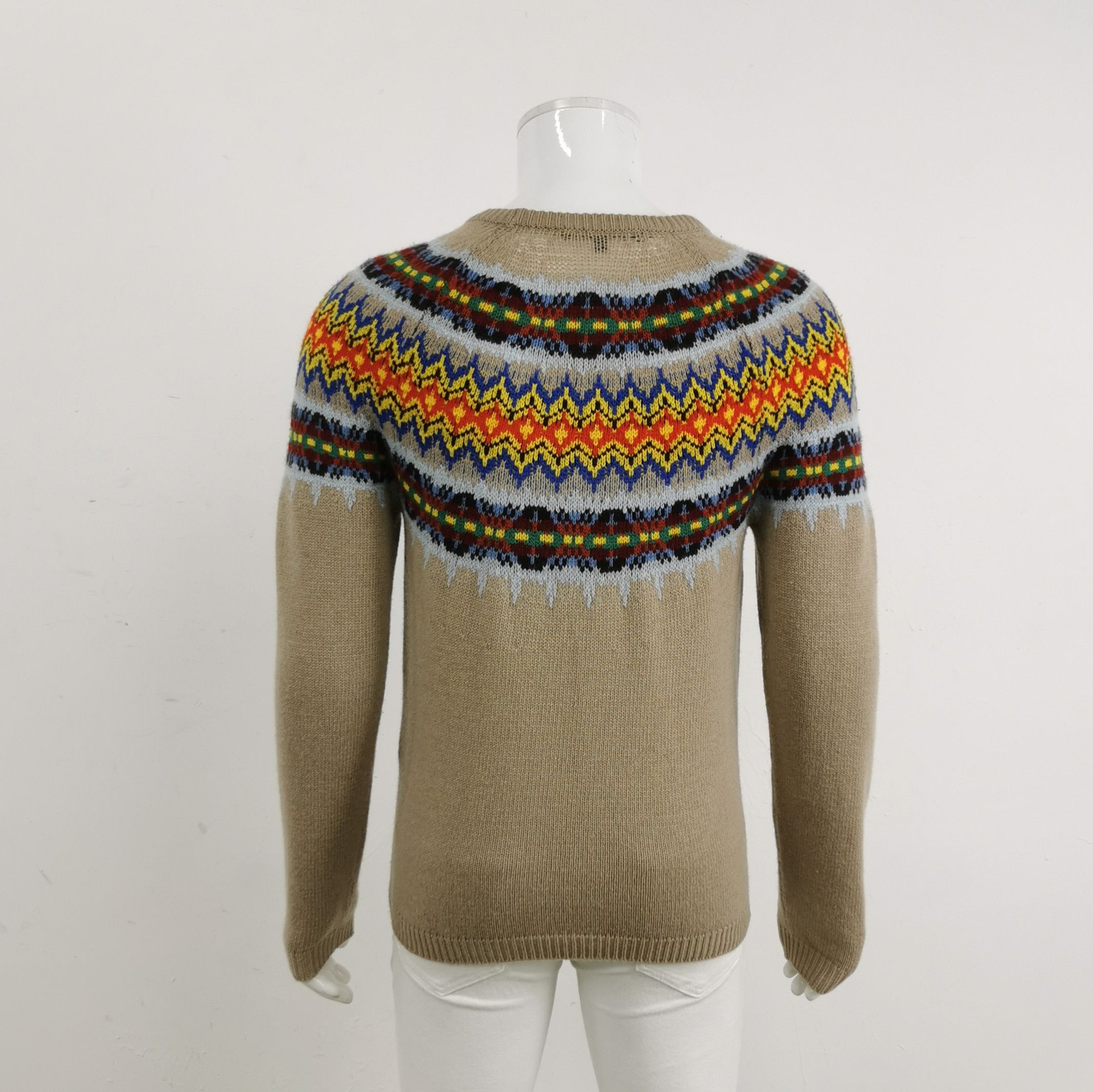 Gucci Gucci Multicolor Patterned Crewneck Long-Sleeve Sweater Size US L / EU 52-54 / 3 - 4 Thumbnail