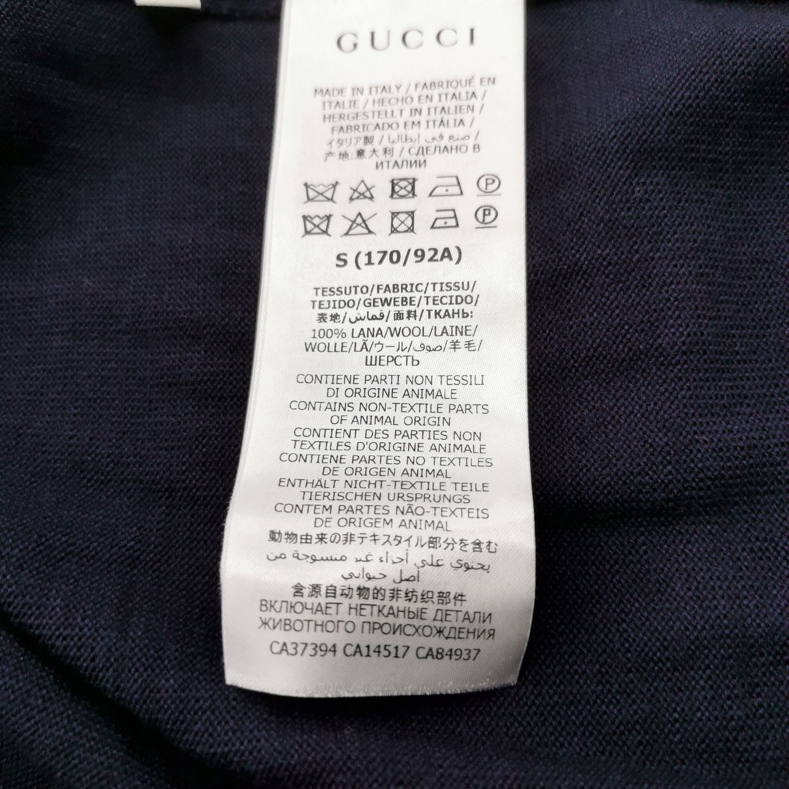 Gucci Gucci S Wool Solid V-Neck Long-Sleeve Cardigan Size US S / EU 44-46 / 1 - 13 Thumbnail