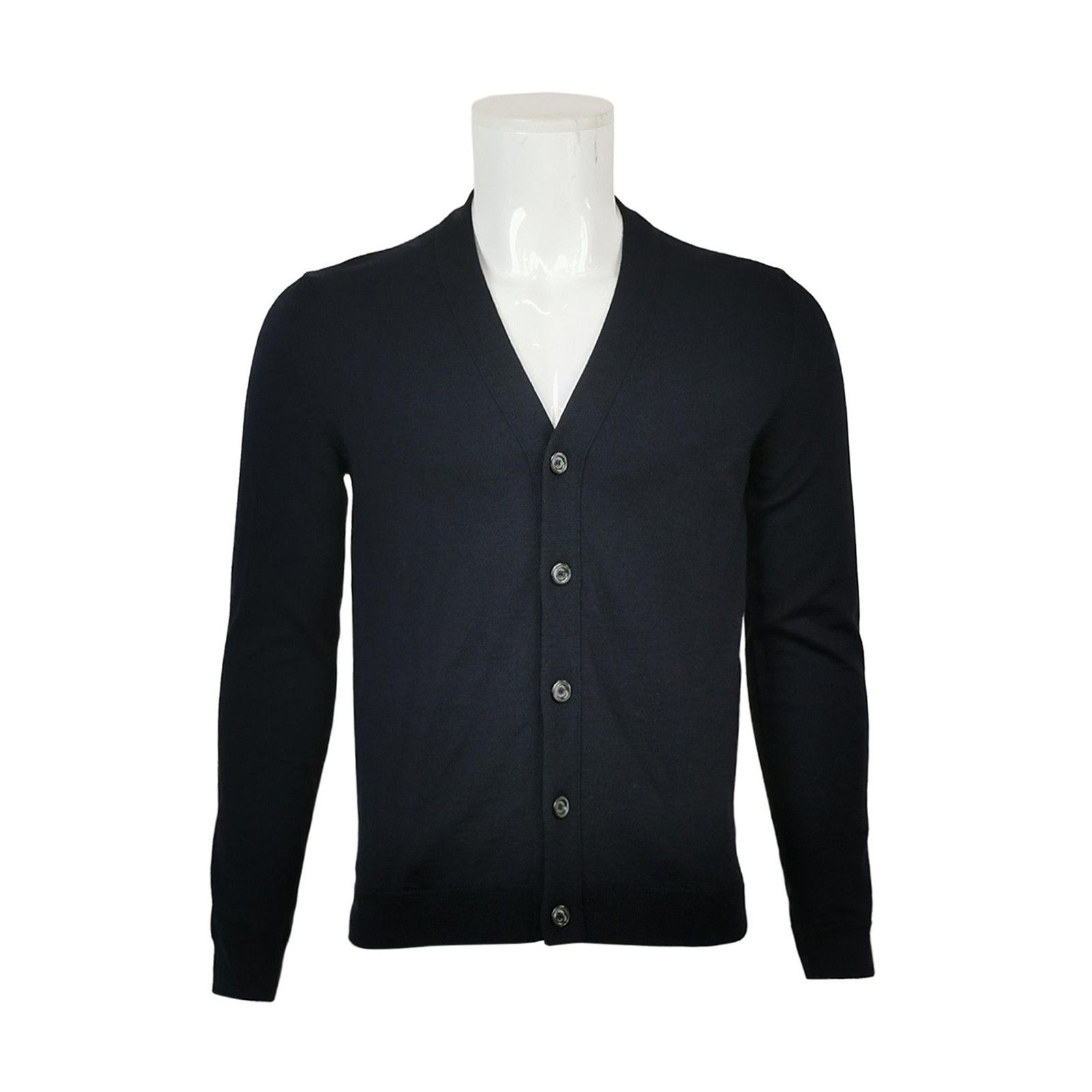 Gucci Gucci S Wool Solid V-Neck Long-Sleeve Cardigan Size US S / EU 44-46 / 1 - 2 Thumbnail