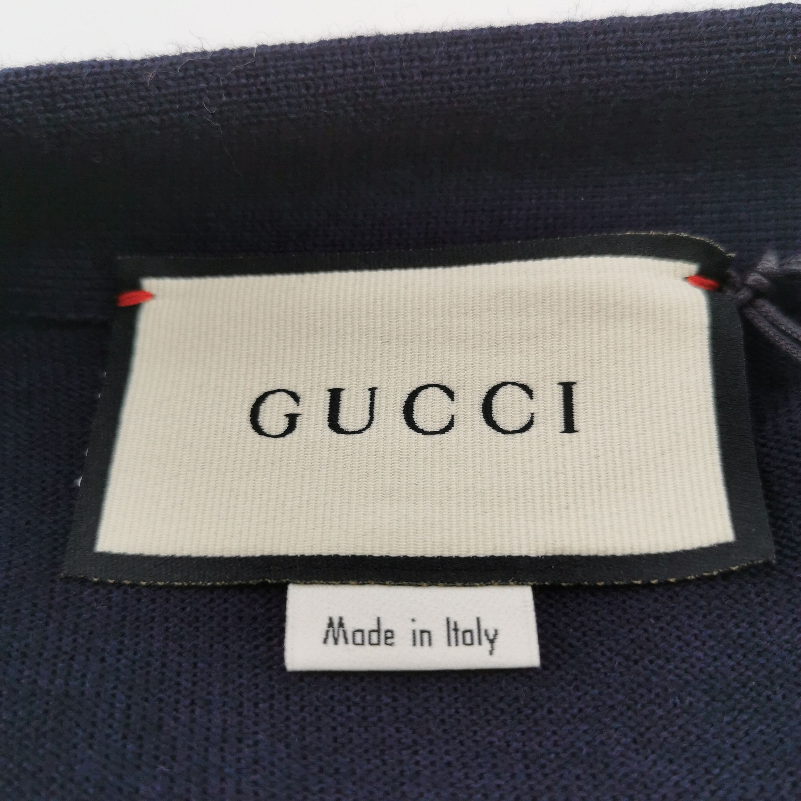 Gucci Gucci S Wool Solid V-Neck Long-Sleeve Cardigan Size US S / EU 44-46 / 1 - 10 Thumbnail