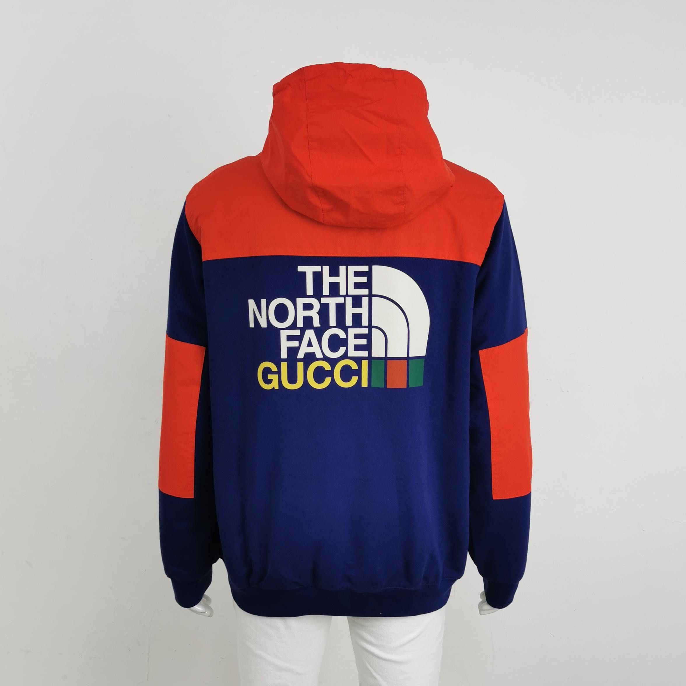Gucci Gucci x The North Face Cotton Colorblock Logo Hoodie L Size US L / EU 52-54 / 3 - 3 Thumbnail