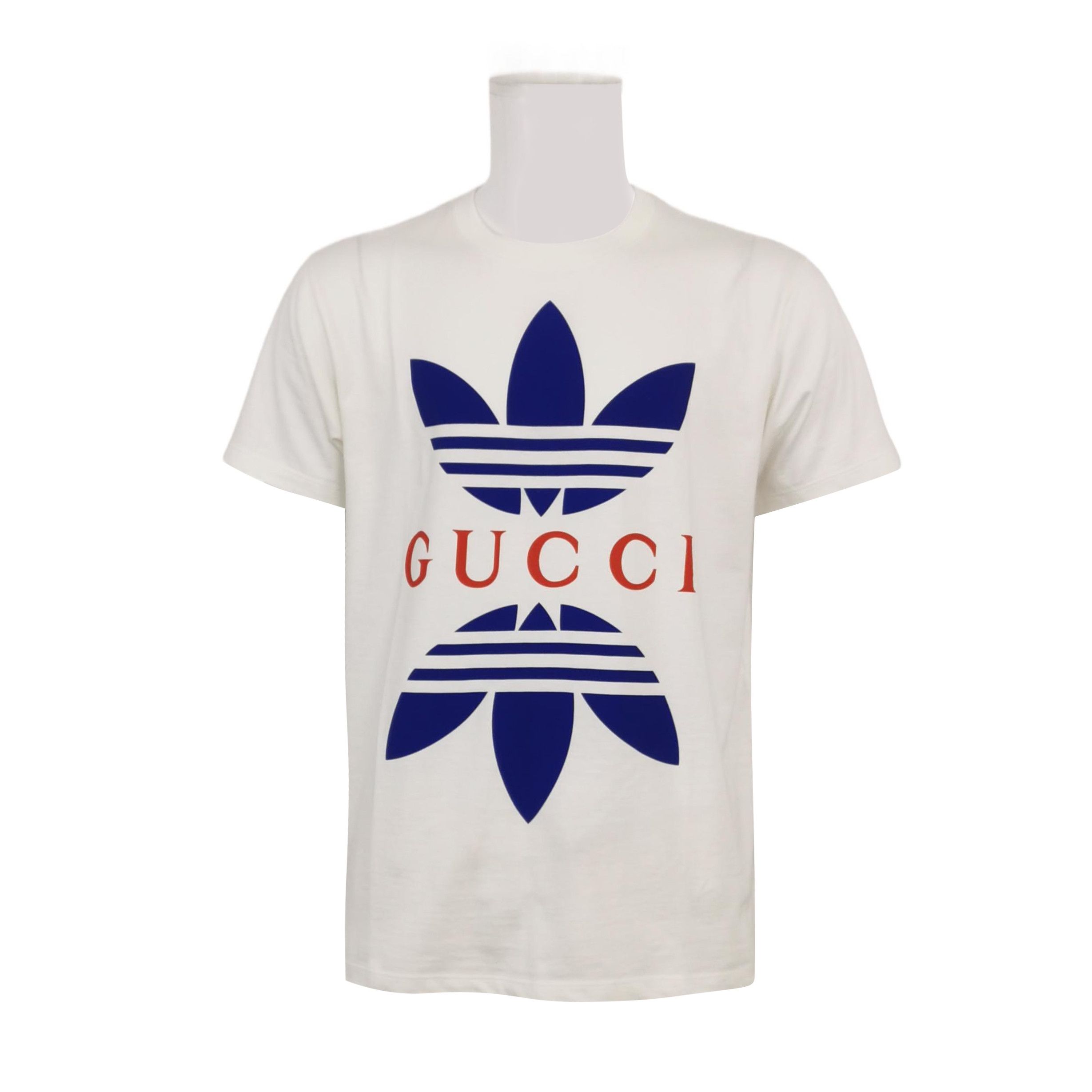 Gucci Gucci x Adidas XS Cotton Logo Crewneck T-Shirt Size US XS / EU 42 / 0 - 2 Thumbnail