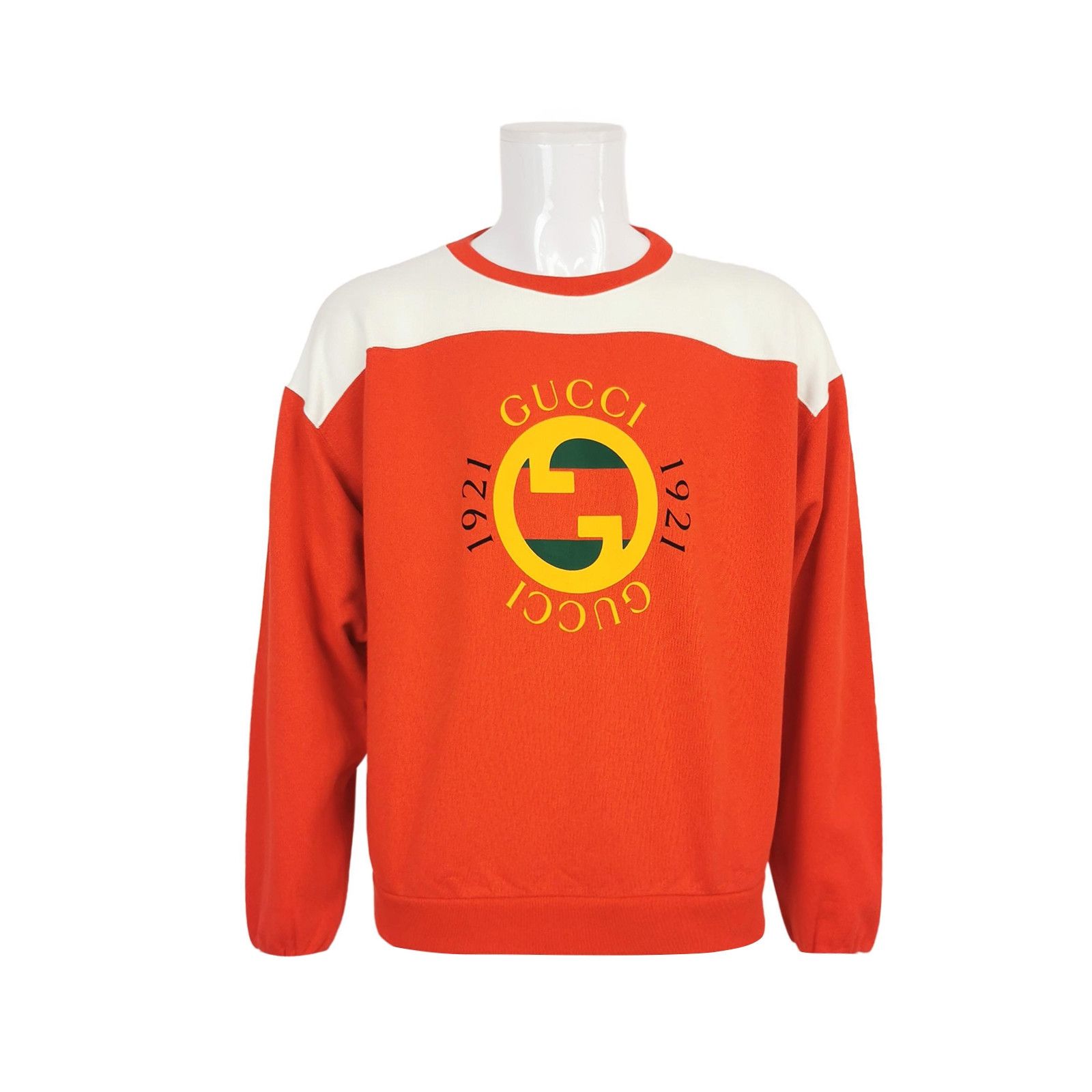 Gucci Gucci S Orange Interlocking G Crewneck Sweatshirt Size US S / EU 44-46 / 1 - 2 Thumbnail
