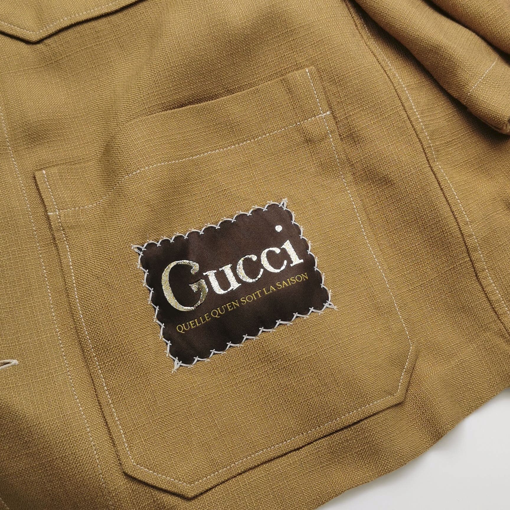Gucci Gucci S Size Brown Cotton Jacket Size US S / EU 44-46 / 1 - 5 Thumbnail