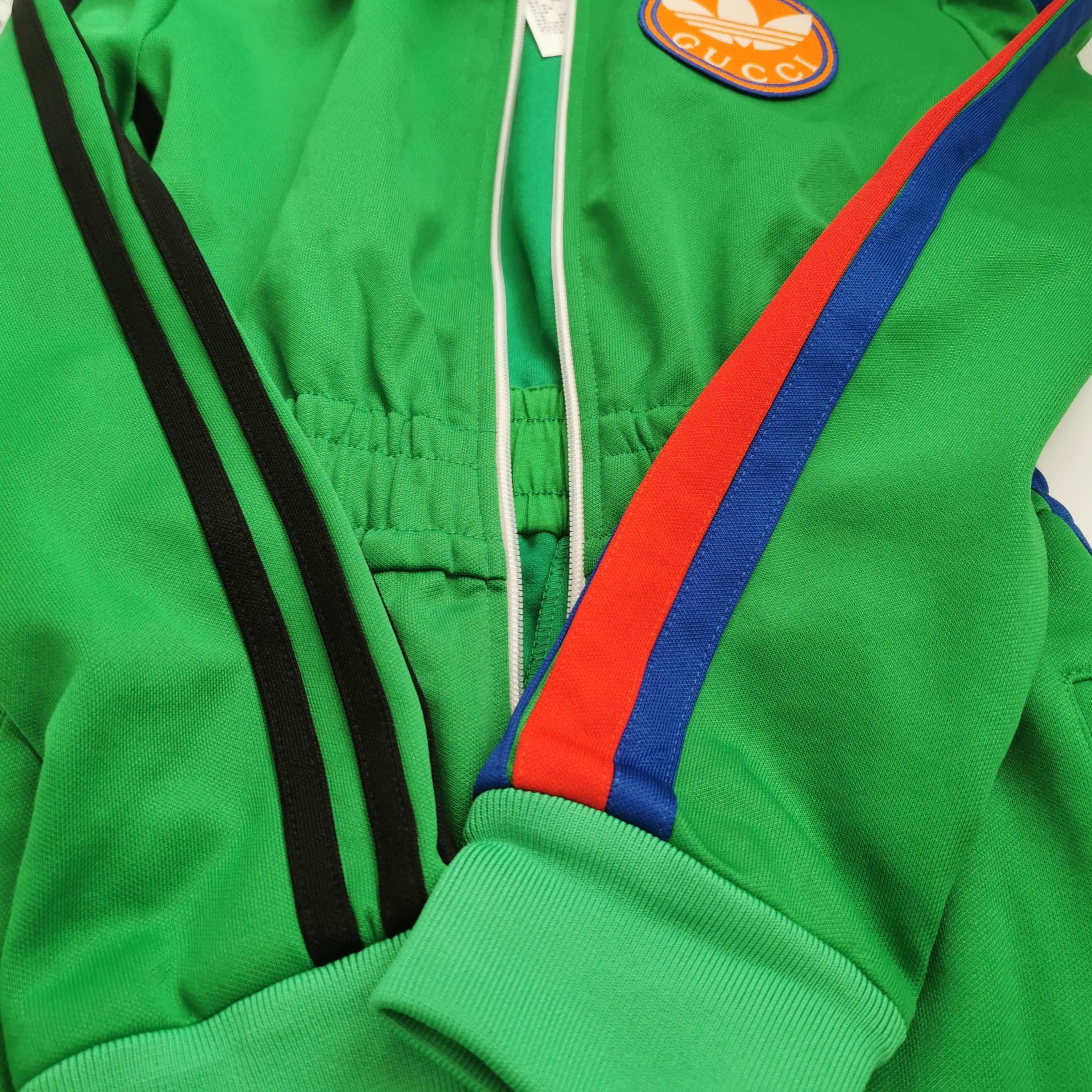 Gucci Gucci x adidas Green Logo Zip-Up Jumpsuit XS Size 38" / US 16 / IT 52 - 7 Thumbnail