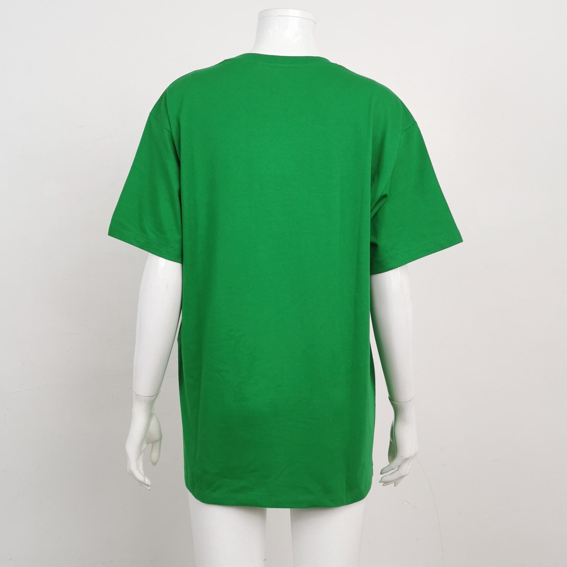 Gucci Gucci x adidas Green Cotton Logo Crewneck T-Shirt S Size S / US 4 / IT 40 - 4 Thumbnail