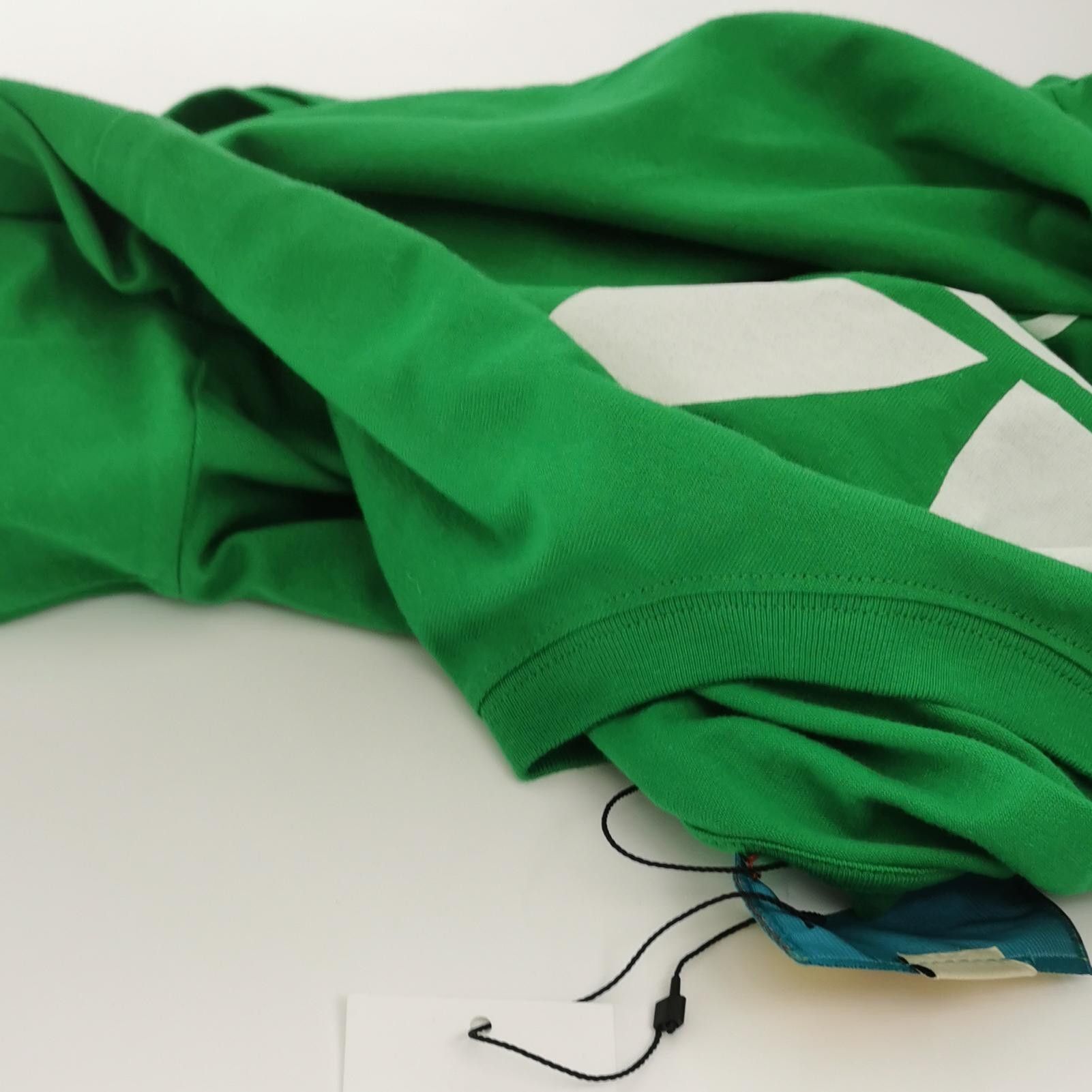 Gucci Gucci x adidas Green Cotton Logo Crewneck T-Shirt S Size S / US 4 / IT 40 - 7 Thumbnail