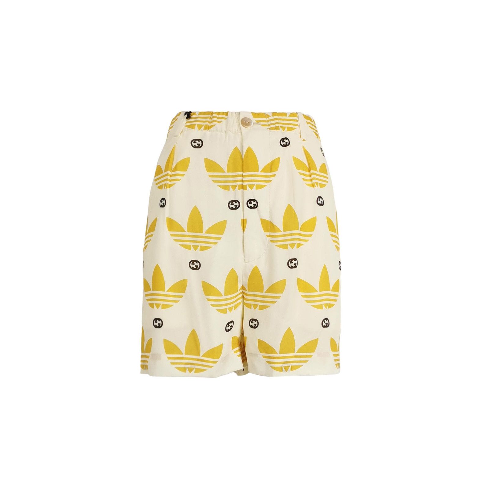 Gucci Gucci x adidas Collaborative Yellow Logo Shorts XXL Size 42" / US 20 - 2 Thumbnail