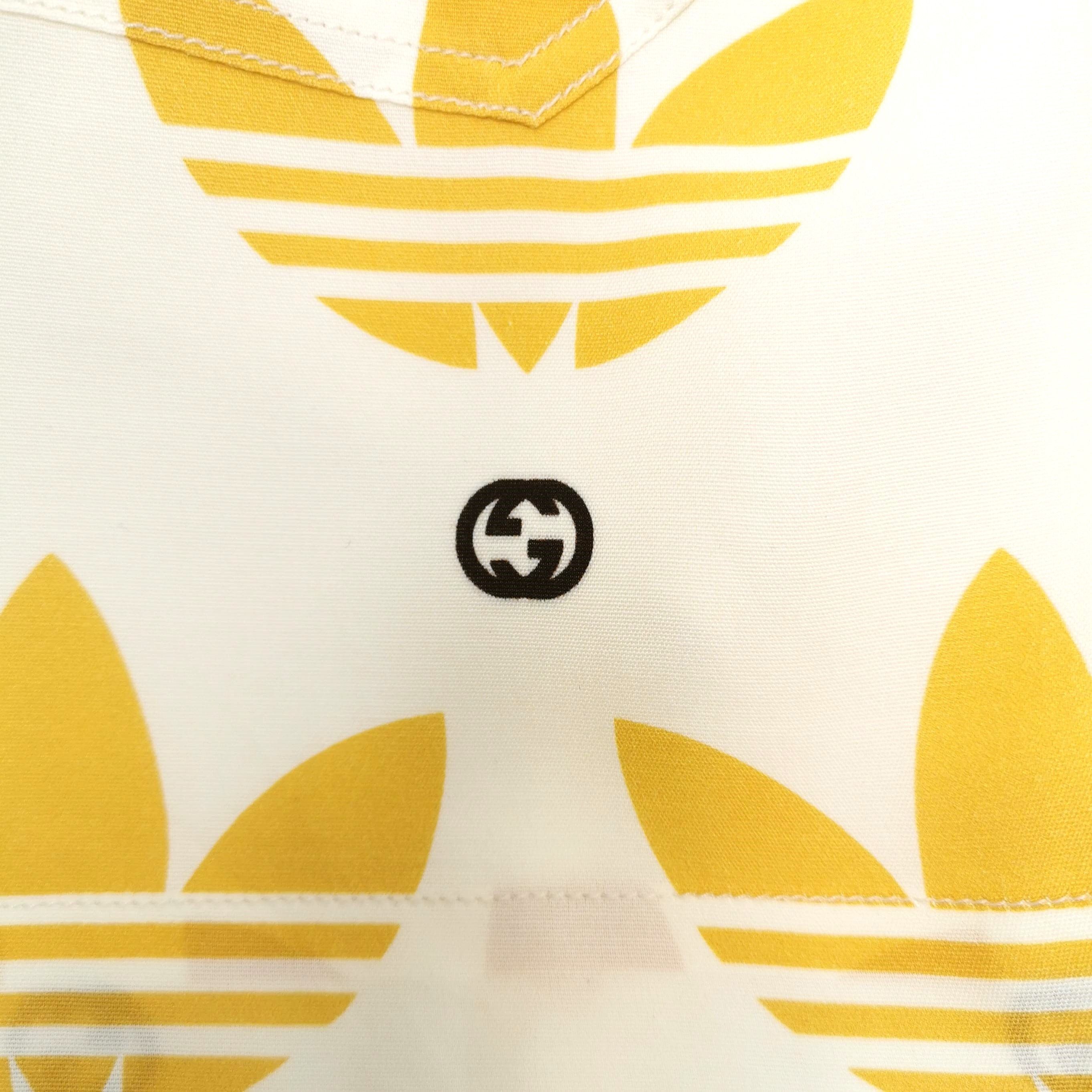 Gucci Gucci x adidas Collaborative Yellow Logo Shorts XXL Size 42" / US 20 - 6 Thumbnail