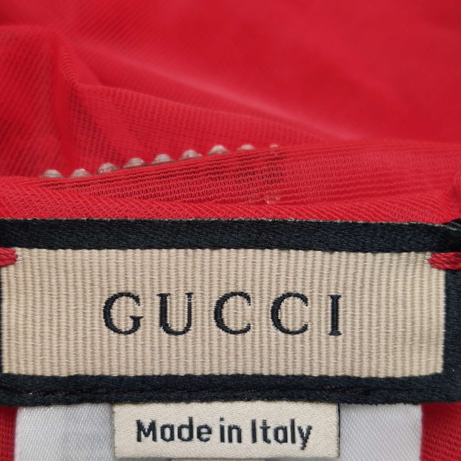 Gucci Red Sheer Mesh Long-Sleeve Top Size XS / US 0-2 / IT 36-38 - 9 Thumbnail