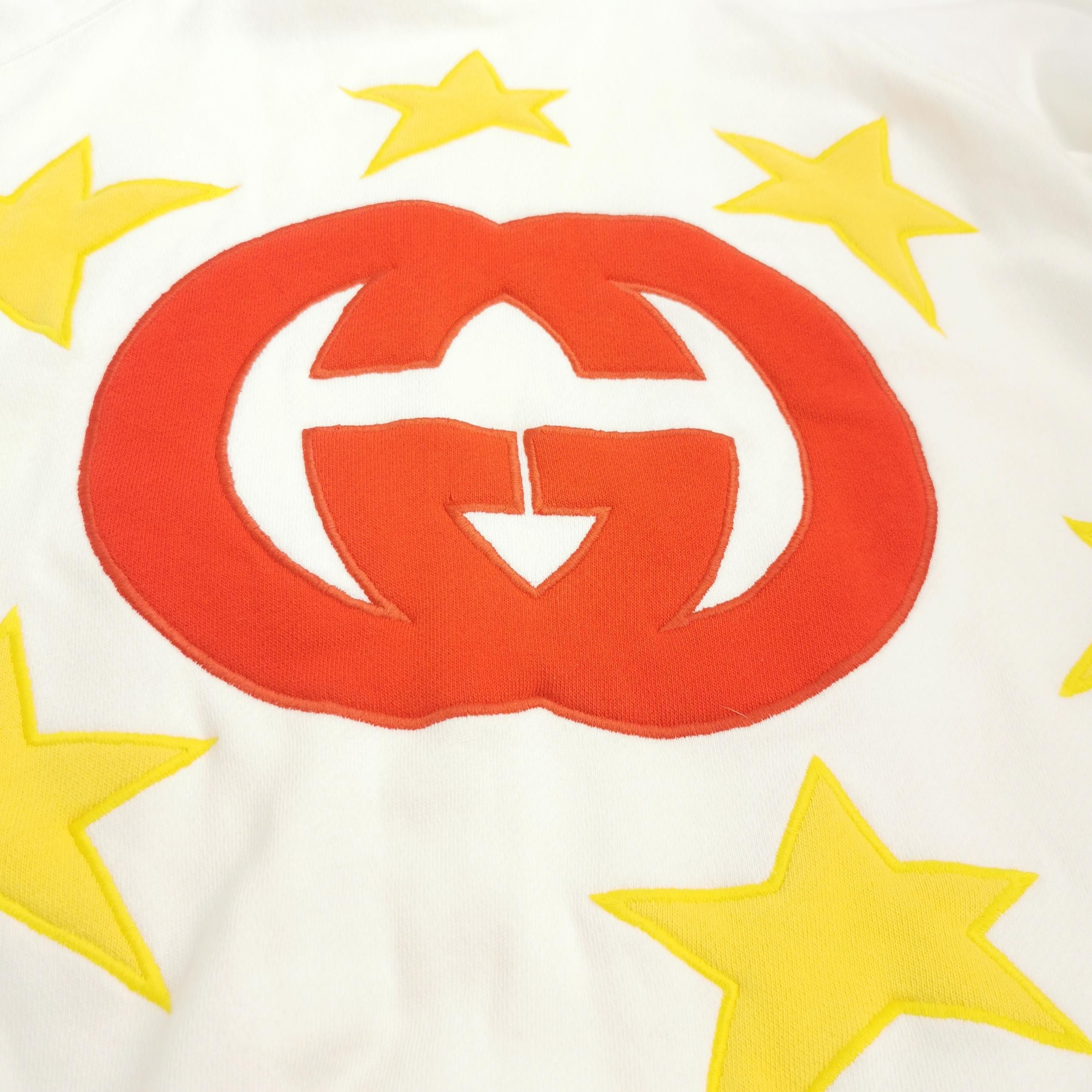 Gucci Gucci XS Cotton Crewneck Sweatshirt w/ Star & GG Logo Size XS / US 0-2 / IT 36-38 - 5 Thumbnail