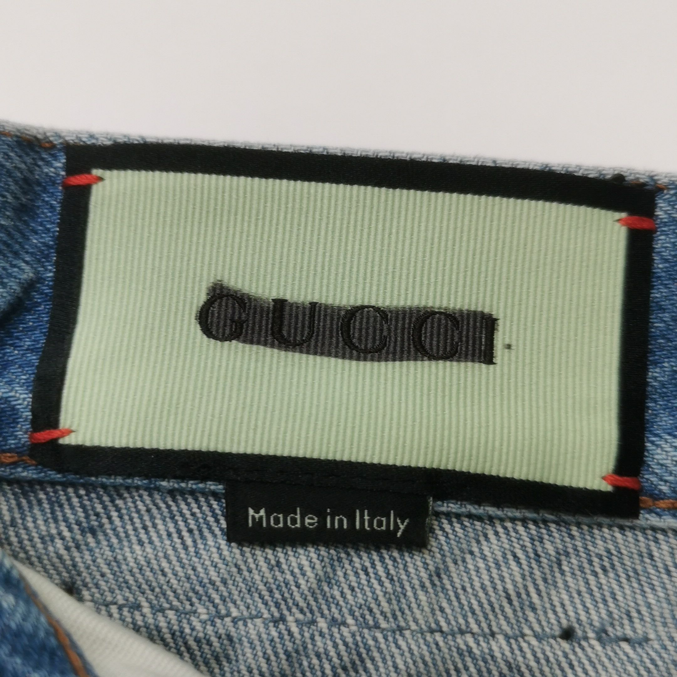 Gucci Gucci Denim Apple Double G Logo Button Shorts XS Size 24" / US 00 / IT 34 - 10 Thumbnail