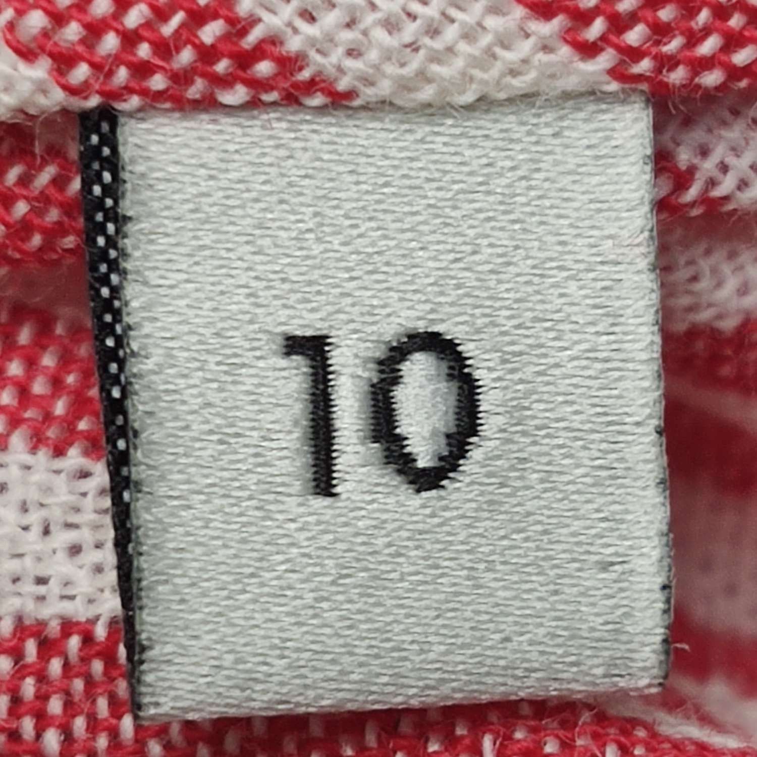 Gucci Red & White Striped Embroidered High-Neck Blouse Size S / US 4 / IT 40 - 11 Thumbnail