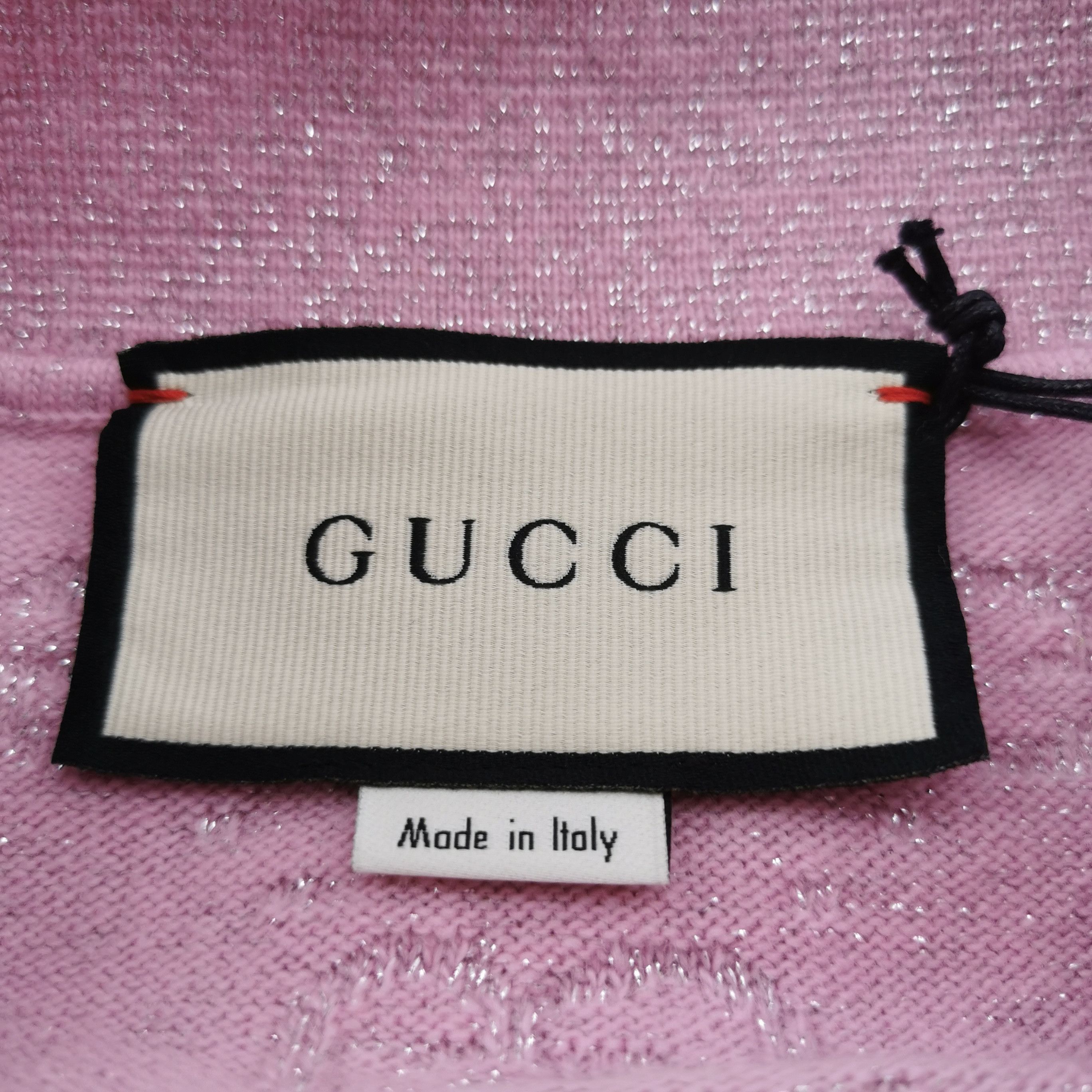 Gucci Gucci S Pink Lapel Wool Blend Knit Sweater Size S / US 4 / IT 40 - 10 Thumbnail