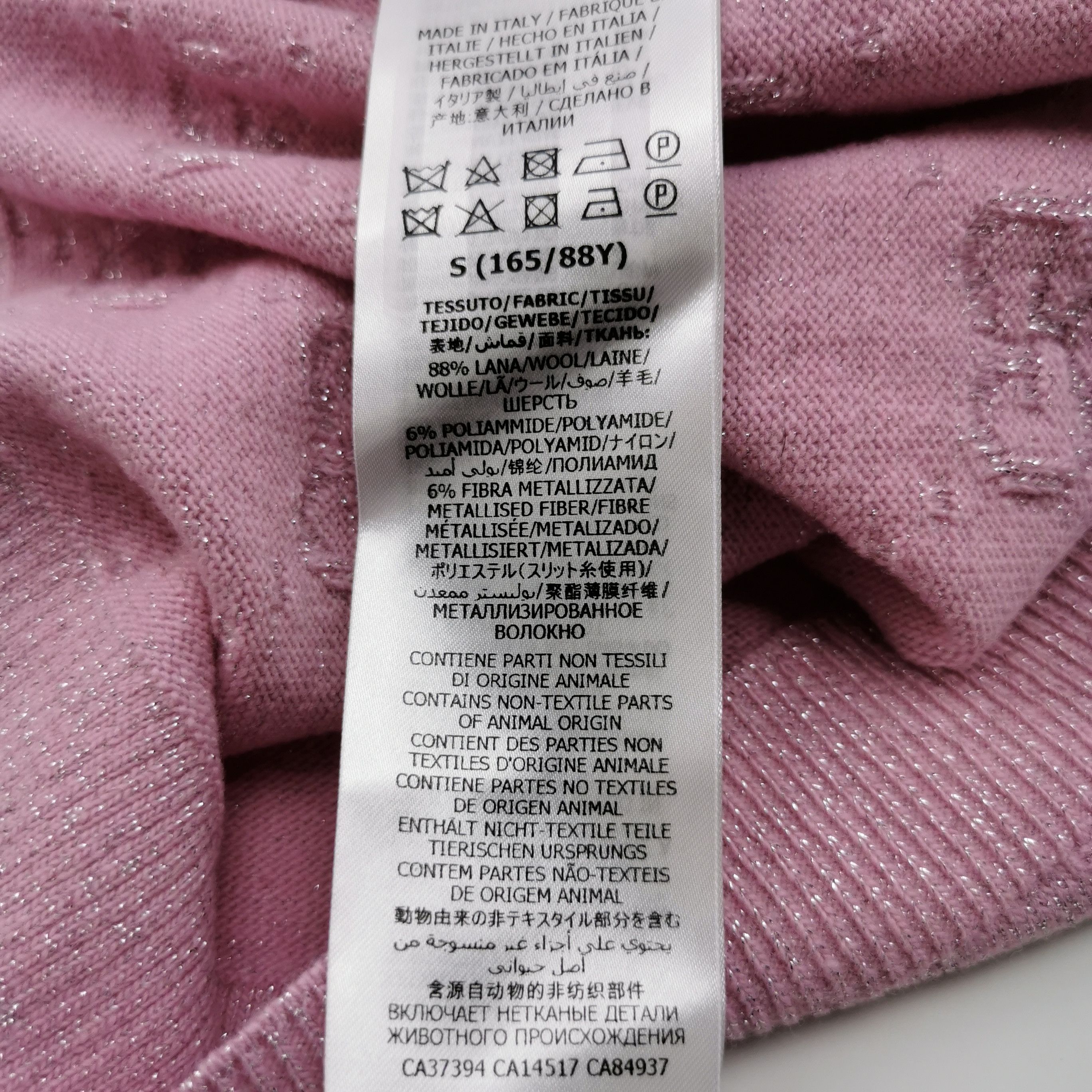Gucci Gucci S Pink Lapel Wool Blend Knit Sweater Size S / US 4 / IT 40 - 14 Thumbnail