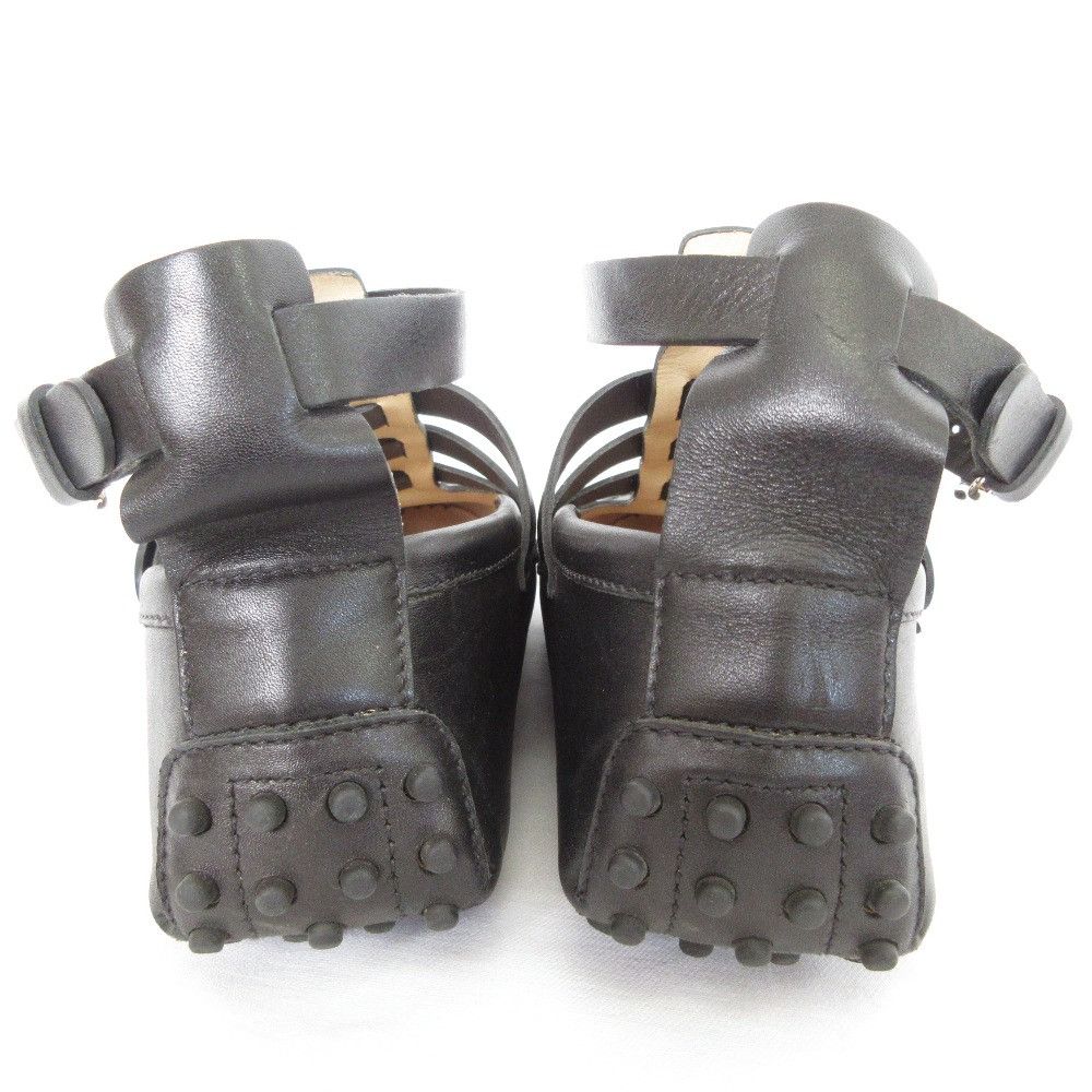 Tod's Tod's Tod's GOMMINI TRONCHETTO FIBBIE Sandals Leather Shoes DUTY FREE for USA Size ONE SIZE - 3 Thumbnail