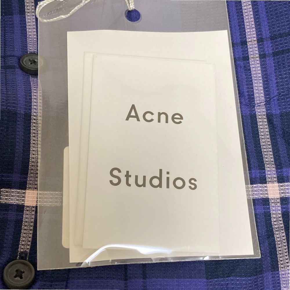 Acne Studios Acne Studios Acne Studios Check Short Sleeve Shirt Cotton Dress Shirt DUTY FREE for USA Size ONE SIZE - 5 Thumbnail