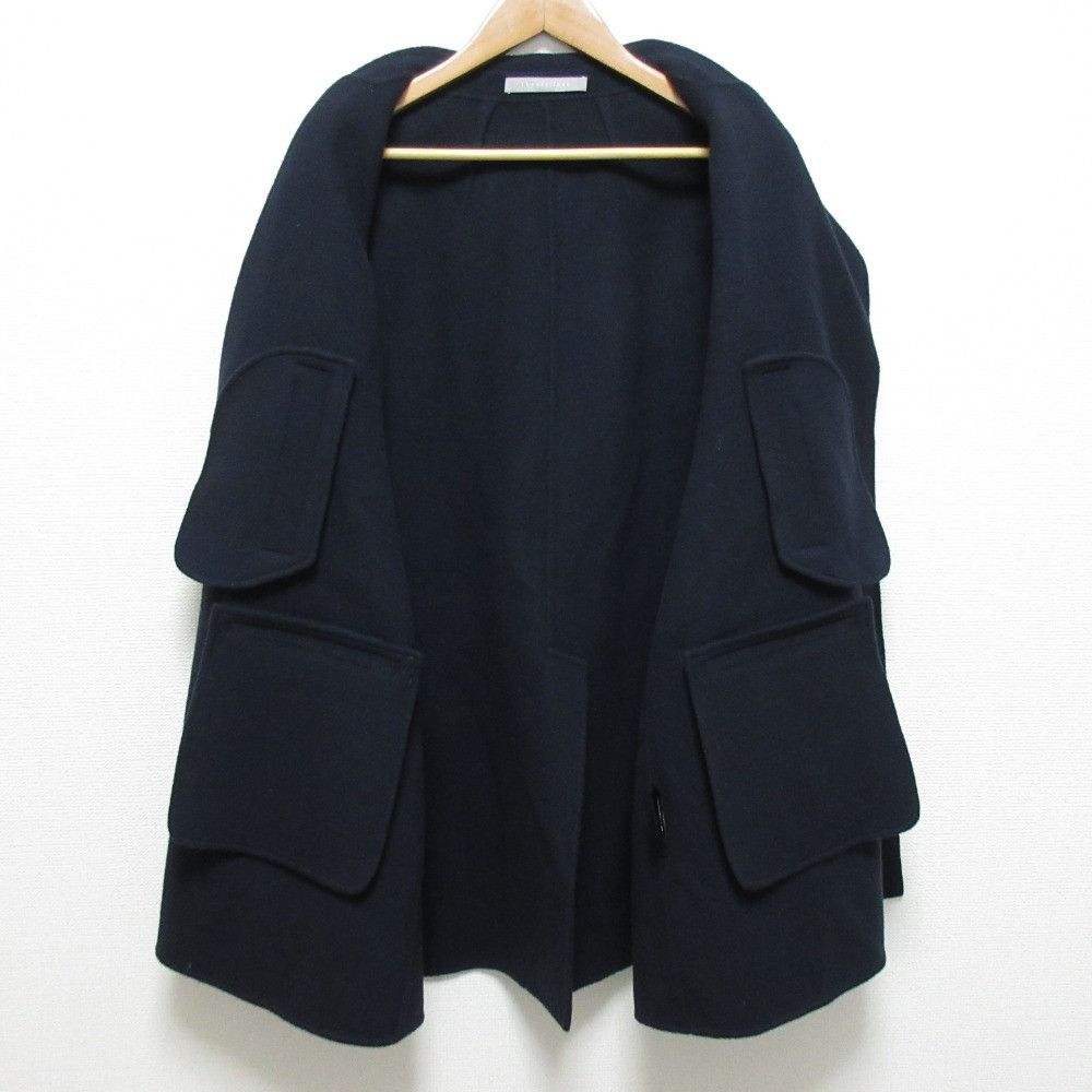 Theory Theory theory luxe NEW MOTION SHIRLEY Cashmere Blend Coat Leather Outerwear DUTY FREE for USA Size ONE SIZE - 3 Thumbnail