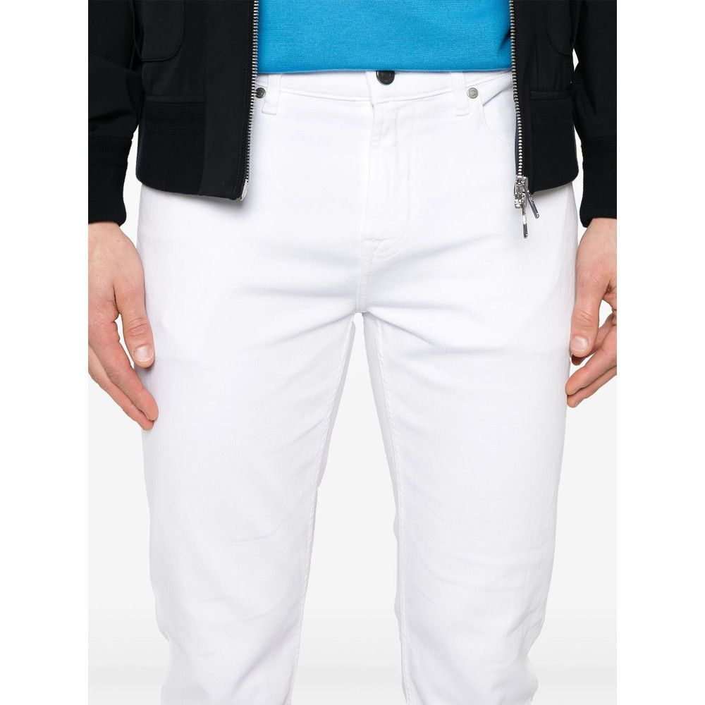 7 For All Mankind 7 For All Mankind WHITE Denim - Slim-Fit Jeans Size US 32 / EU 48 - 5 Thumbnail
