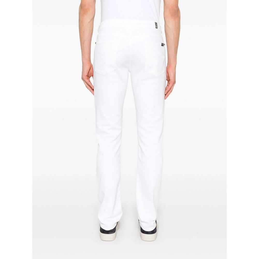 7 For All Mankind 7 For All Mankind WHITE Denim - Slim-Fit Jeans Size US 34 / EU 50 - 3 Thumbnail