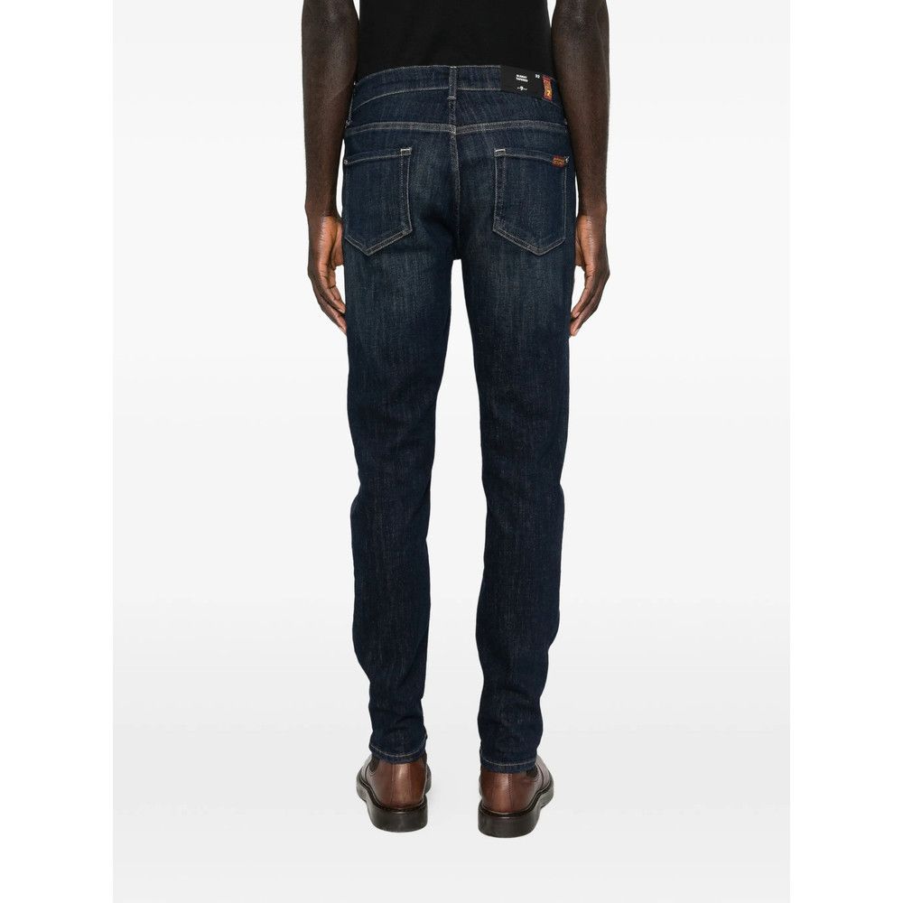 7 For All Mankind 7 For All Mankind BLUE Denim - Slim-Fit Jeans Size US 30 / EU 46 - 5 Thumbnail