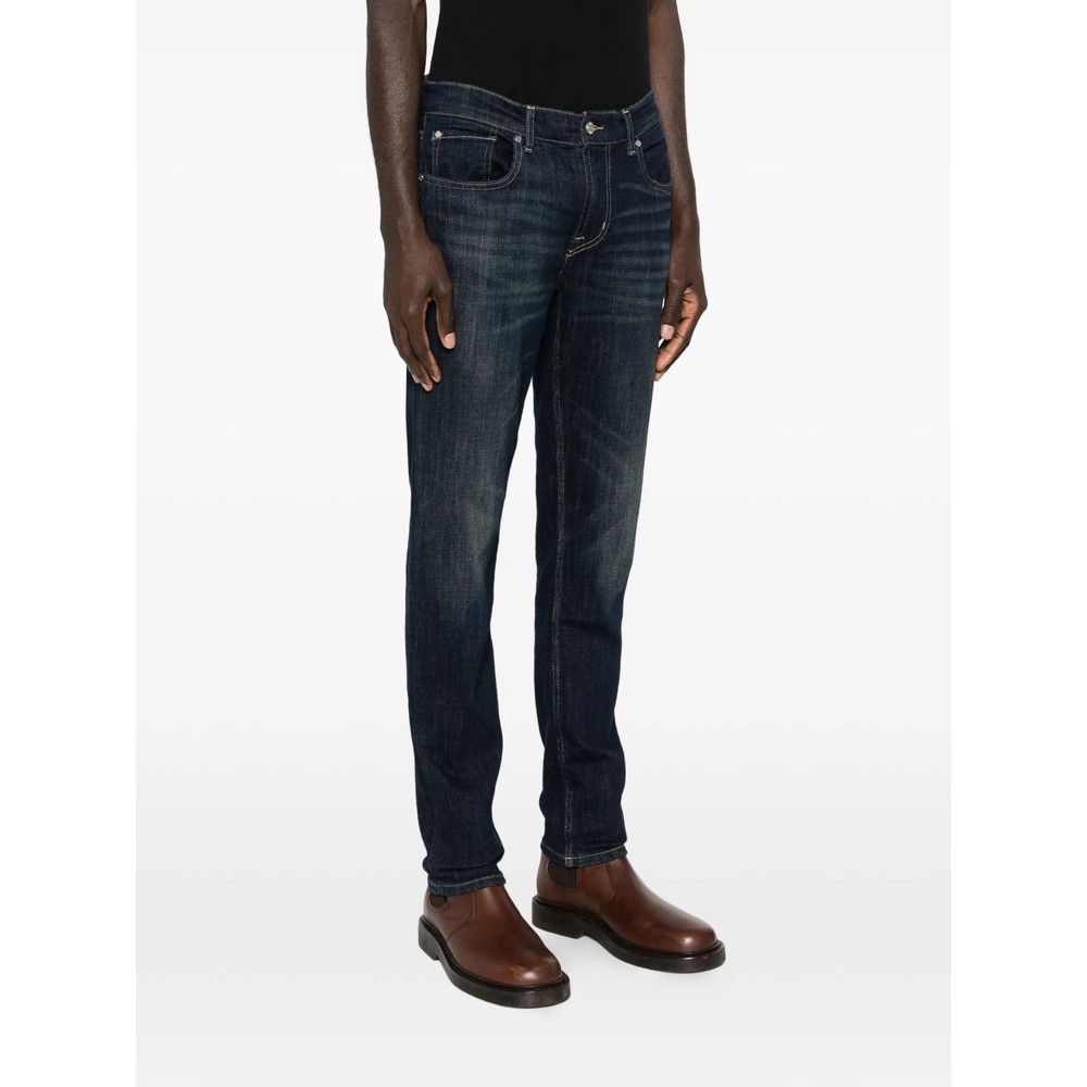 7 For All Mankind 7 For All Mankind BLUE Denim - Slim-Fit Jeans Size US 30 / EU 46 - 4 Thumbnail