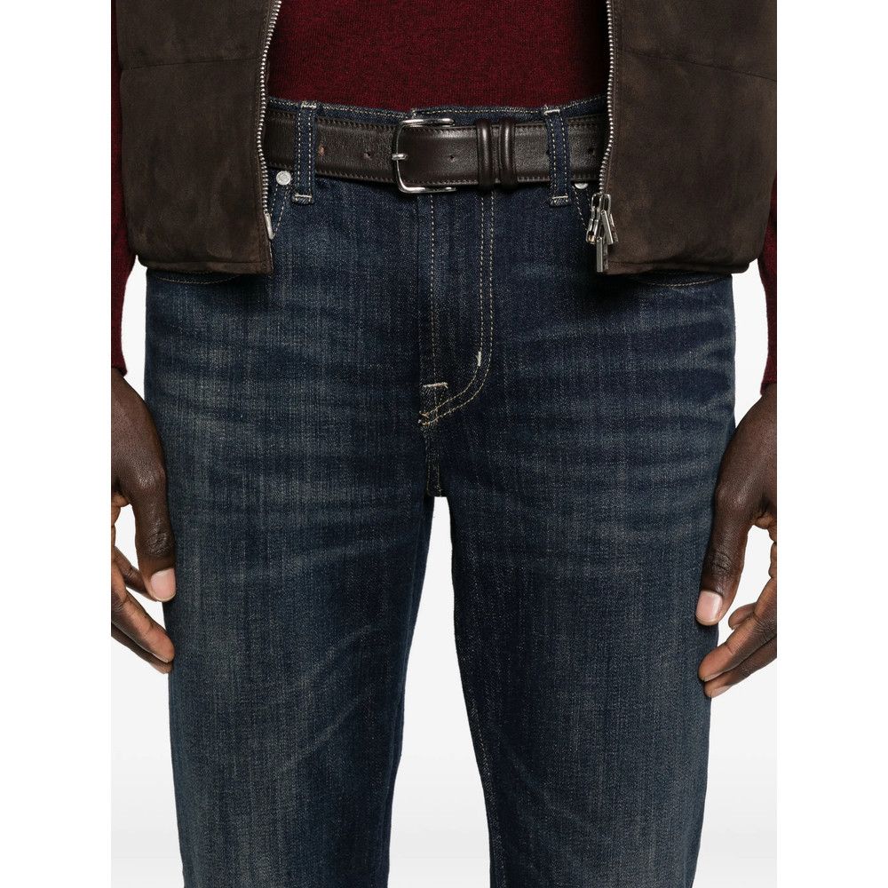 7 For All Mankind 7 For All Mankind BLUE Denim - Slim-Fit Jeans Size US 30 / EU 46 - 3 Thumbnail