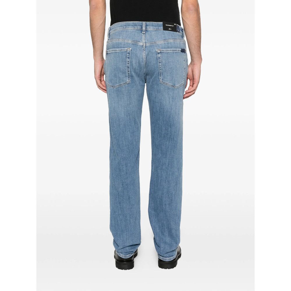 7 For All Mankind 7 For All Mankind BLUE Denim - Regular & Straight-Leg Jeans Size US 32 / EU 48 - 2 Thumbnail