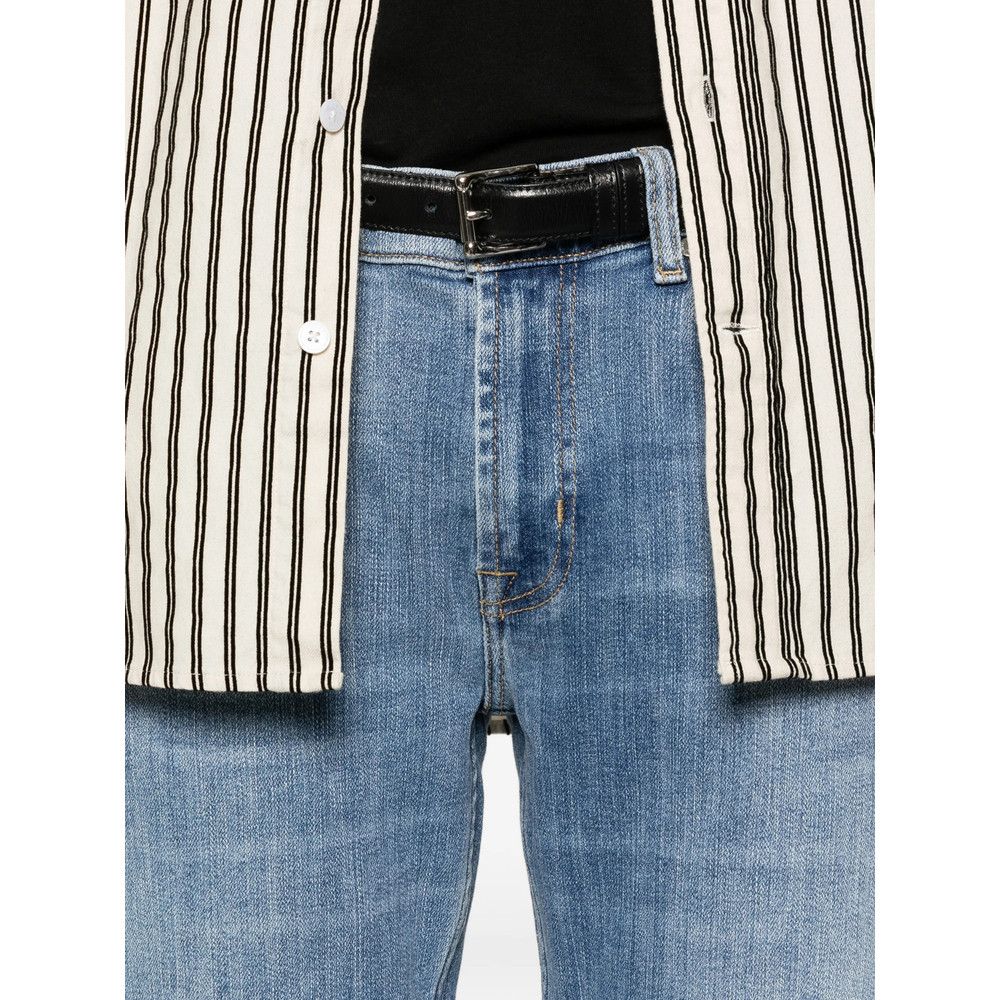 7 For All Mankind 7 For All Mankind BLUE Denim - Regular & Straight-Leg Jeans Size US 32 / EU 48 - 3 Thumbnail