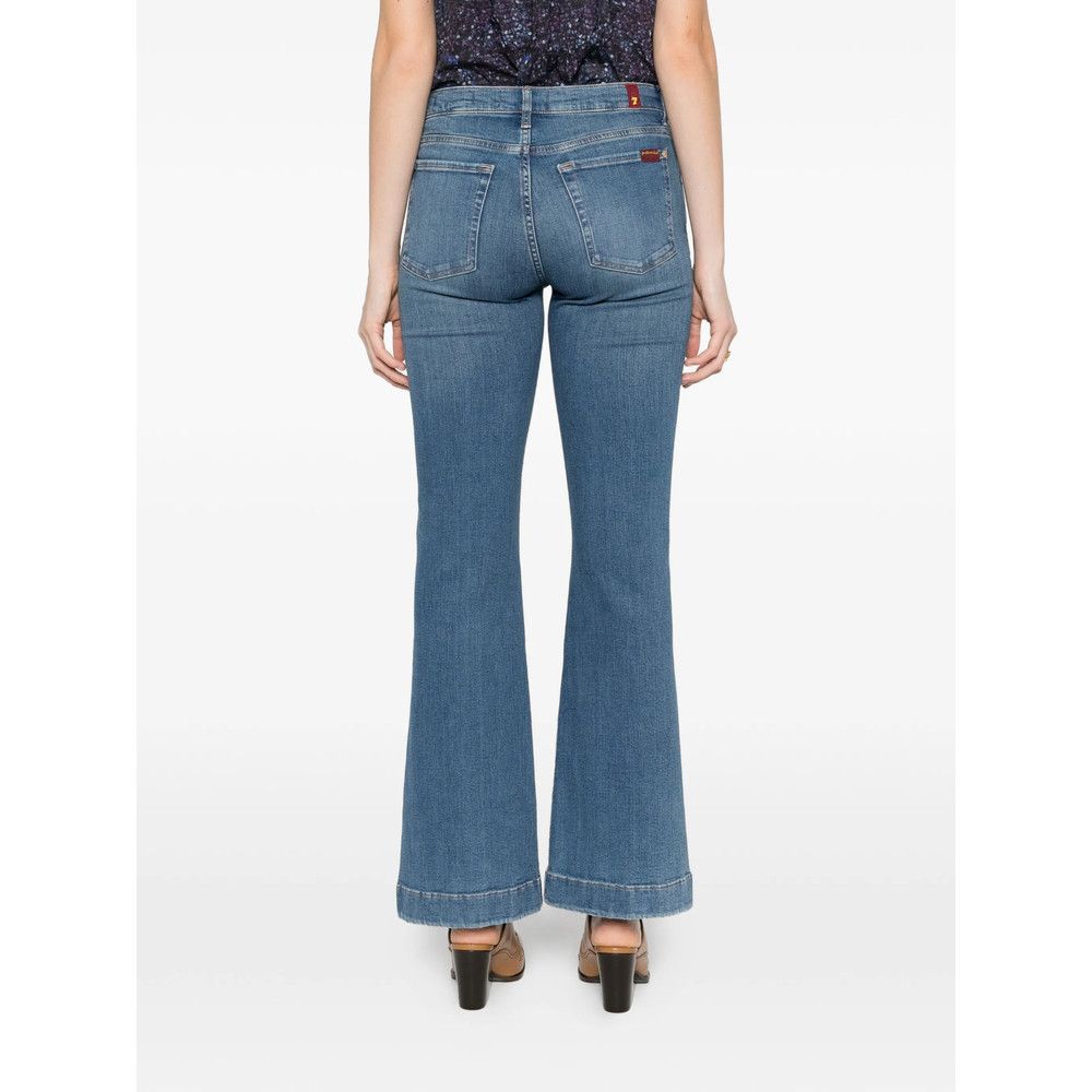 7 For All Mankind 7 For All Mankind BLUE Denim - Flared Jeans Size 25" / US 0 / IT 36 - 4 Thumbnail