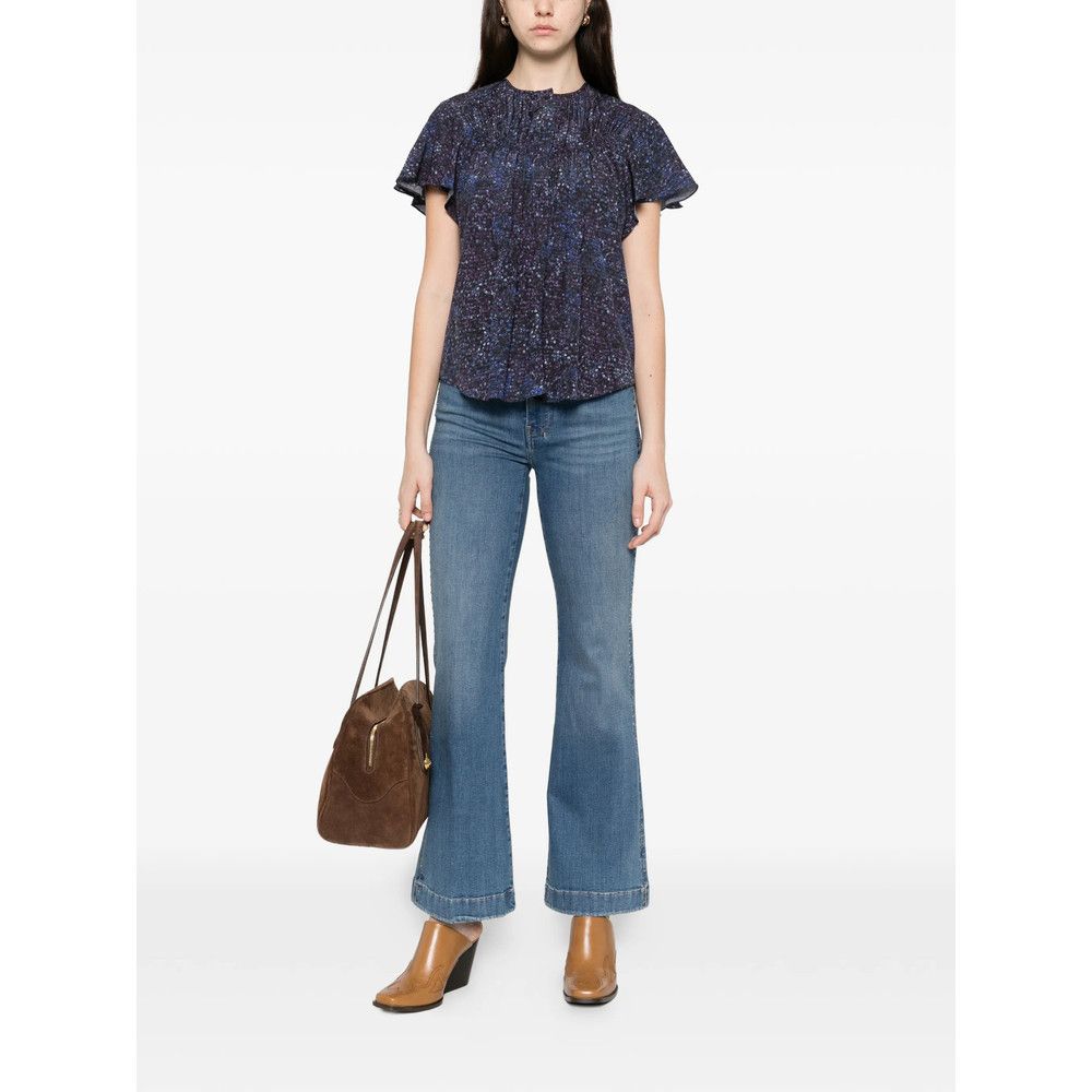 7 For All Mankind 7 For All Mankind BLUE Denim - Flared Jeans Size 25" / US 0 / IT 36 - 2 Thumbnail