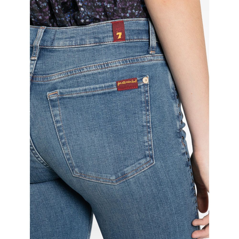 7 For All Mankind 7 For All Mankind BLUE Denim - Flared Jeans Size 28" / US 6 / IT 42 - 5 Thumbnail