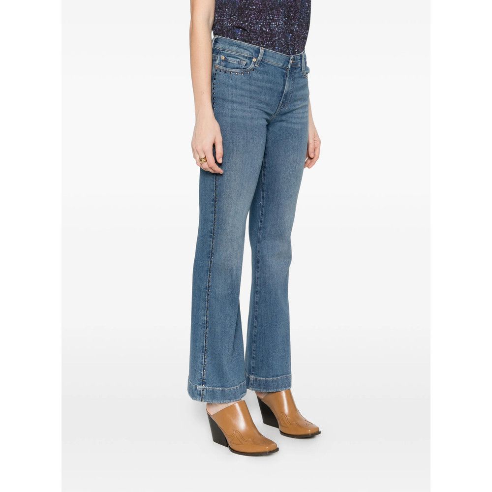 7 For All Mankind 7 For All Mankind BLUE Denim - Flared Jeans Size 28" / US 6 / IT 42 - 3 Thumbnail